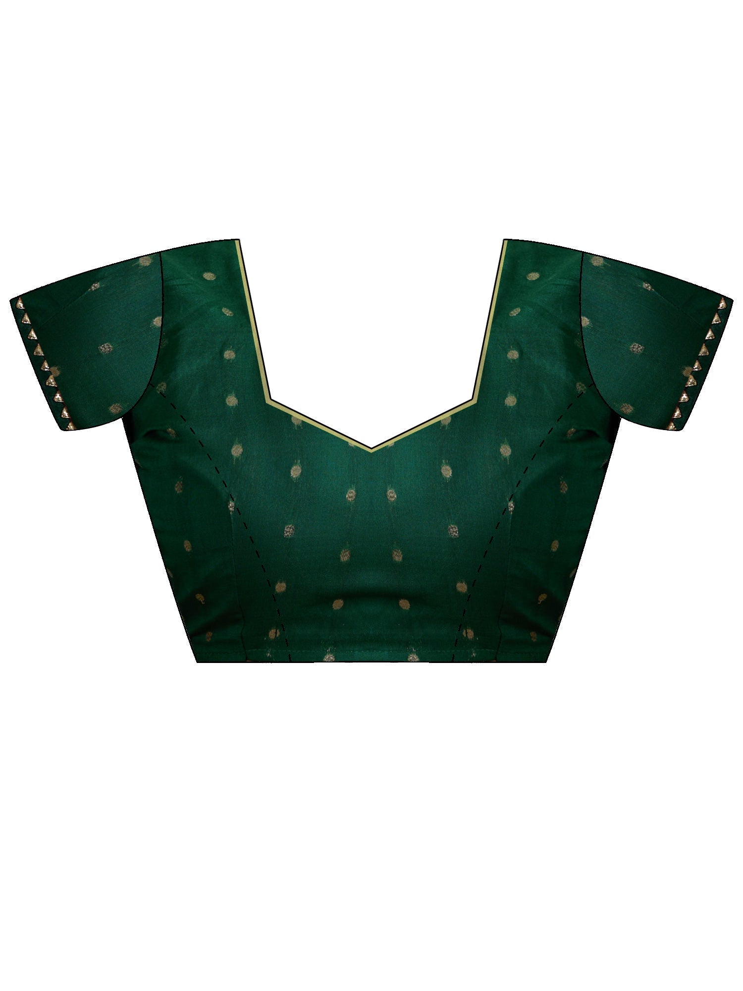 Red & Green Leheriya Style Saree - Ressa