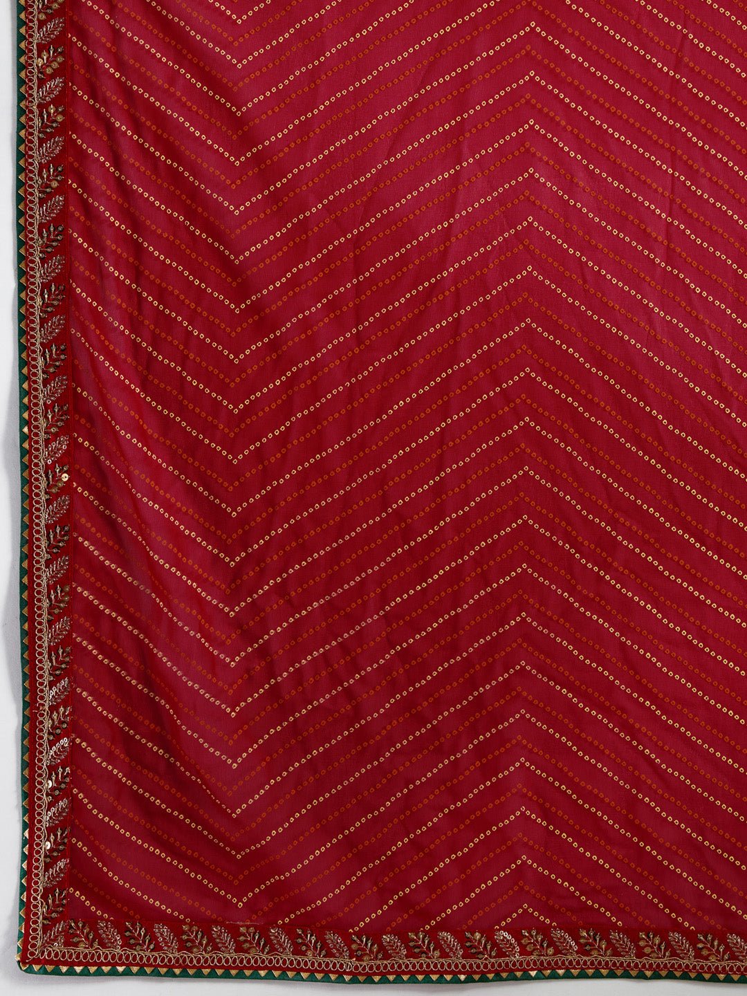 Red Leheriya Georgette Saree - Ressa