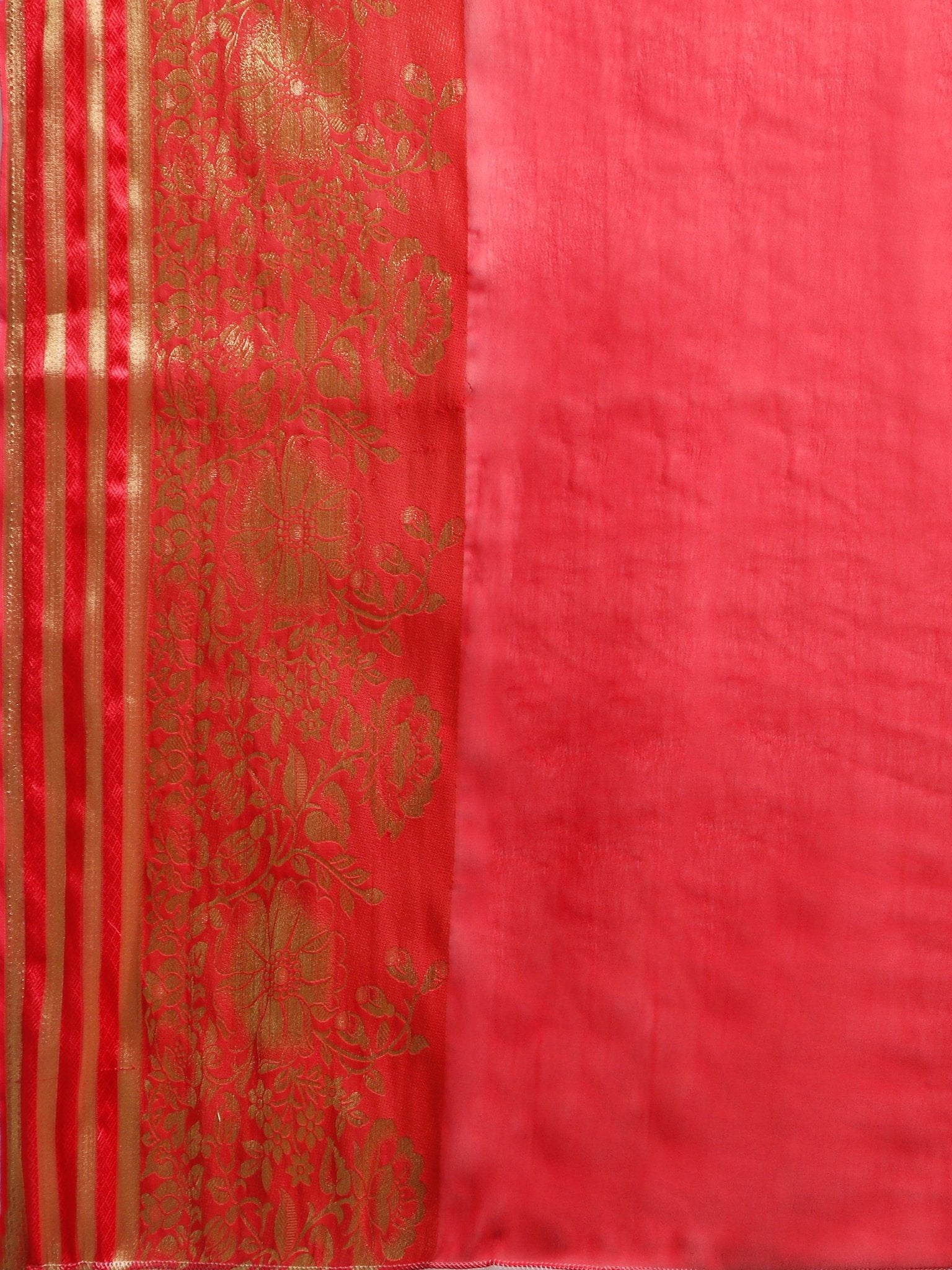 Red Woven Banarasi Silk Saree - Ressa