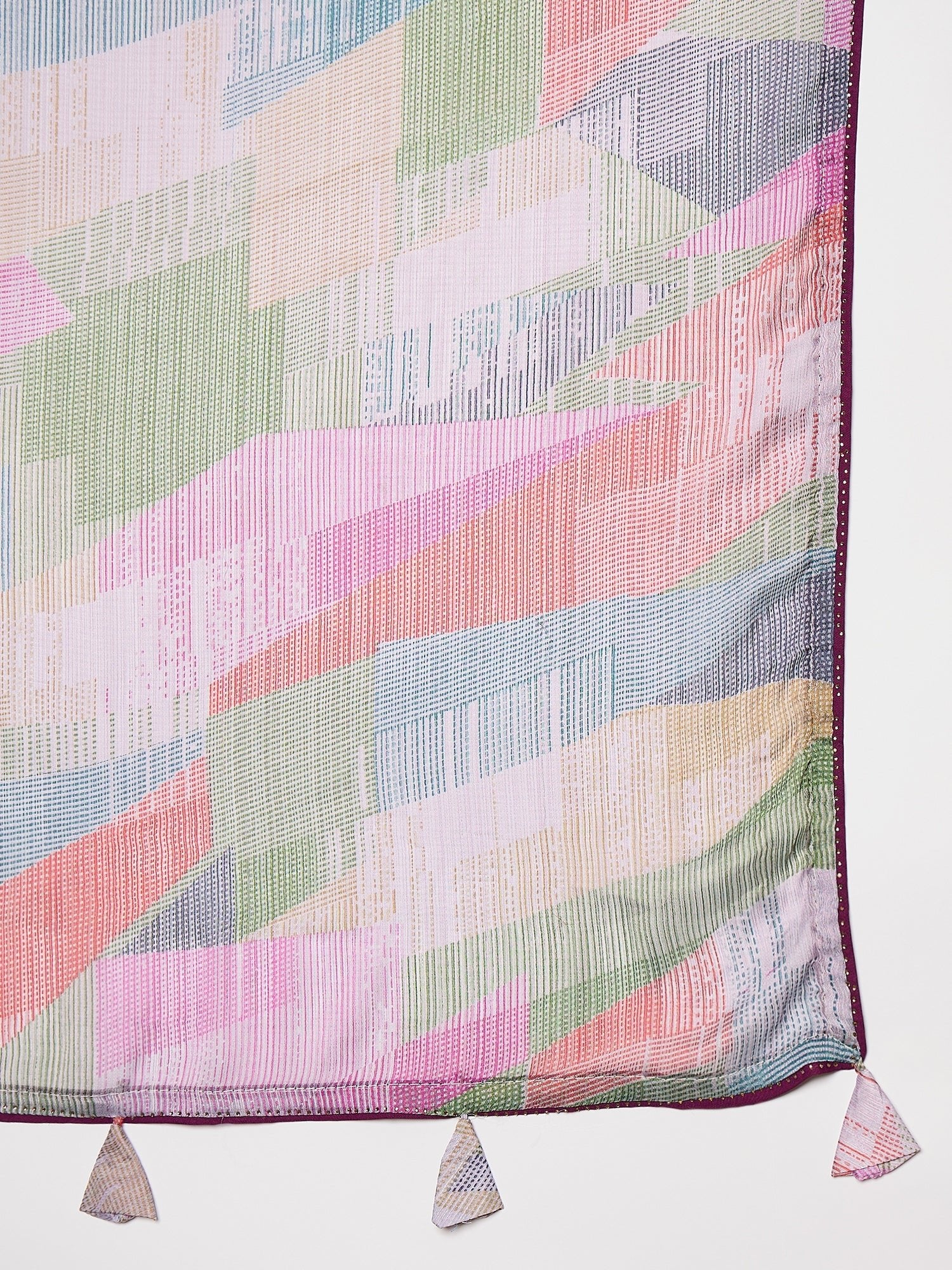 Reday to Wear Pastel Multicolour Printed Chiffon Saree - Ressa