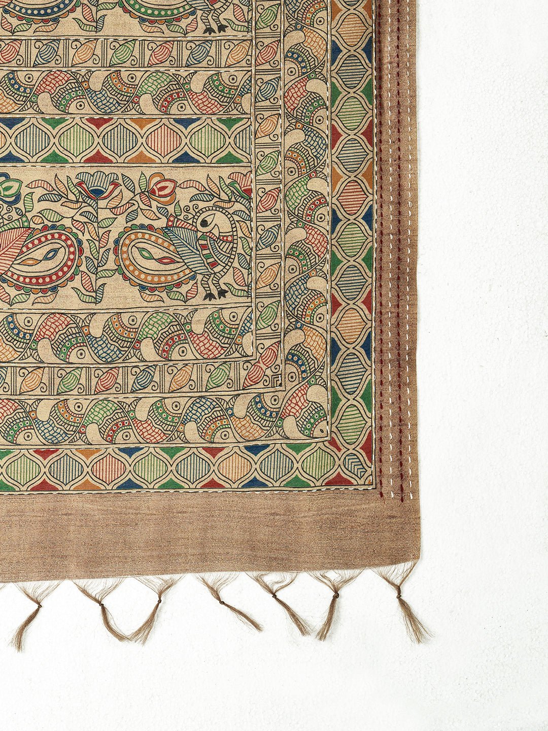 Regal Golden Beige Cotton Silk Saree - Ressa