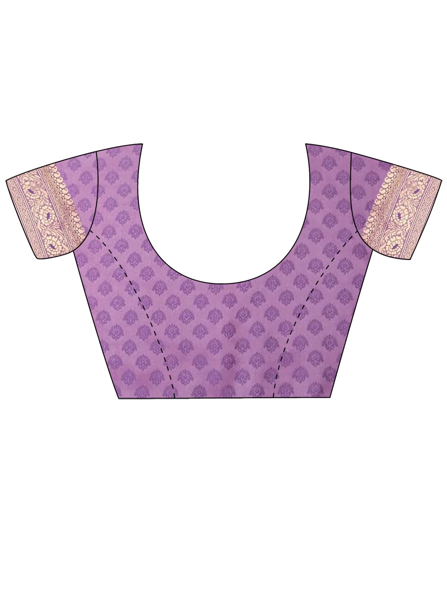 Royal Dusty Lavender Banarasi Silk Blend Saree - Ressa