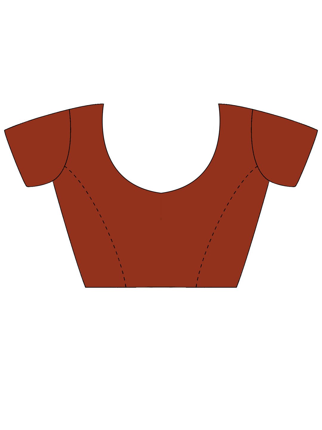 Rust Georgette Saree with Embroidery - Ressa