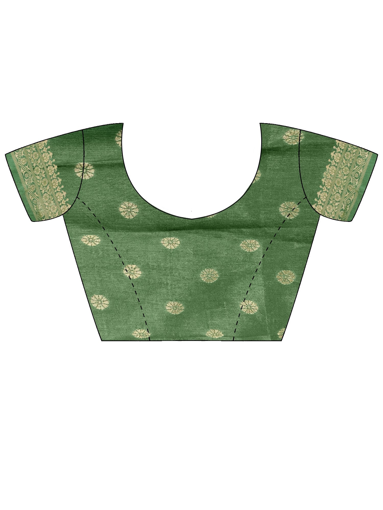 Sage Green Banarasi Silk Saree - Ressa
