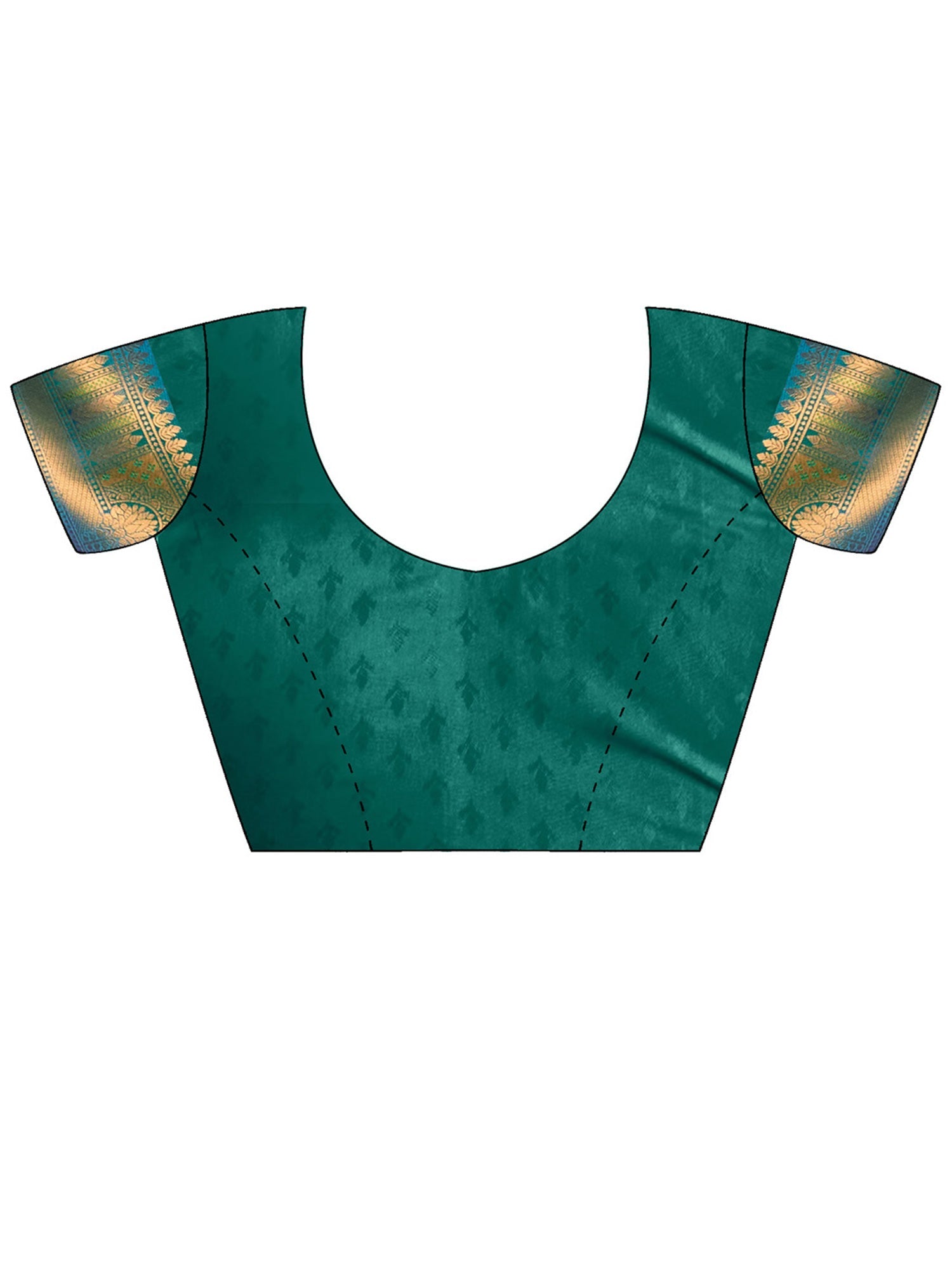 Sage Green Gold Kanjivaram Silk Saree - Ressa