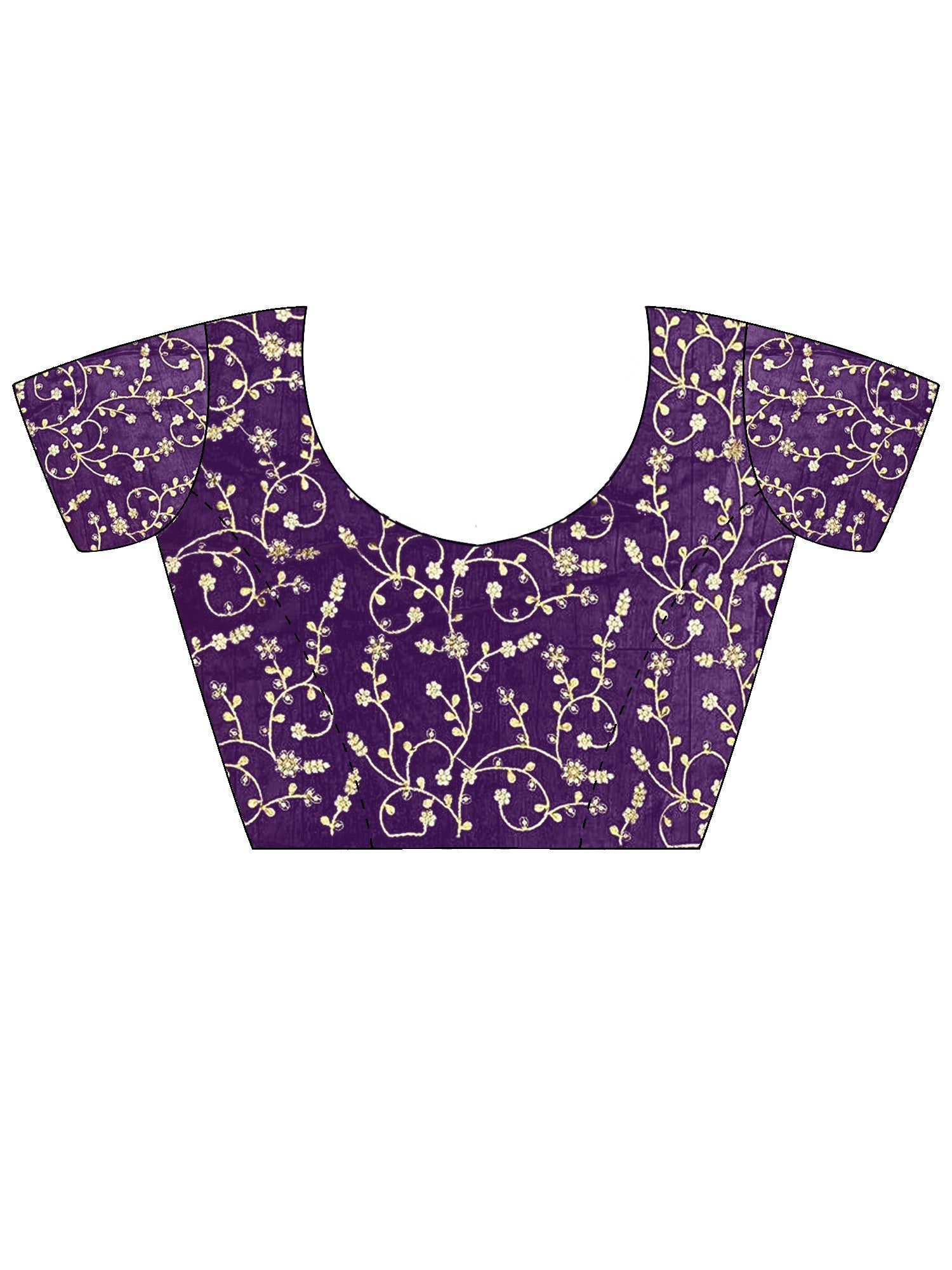 Saree Deep Royal Purple - Ressa