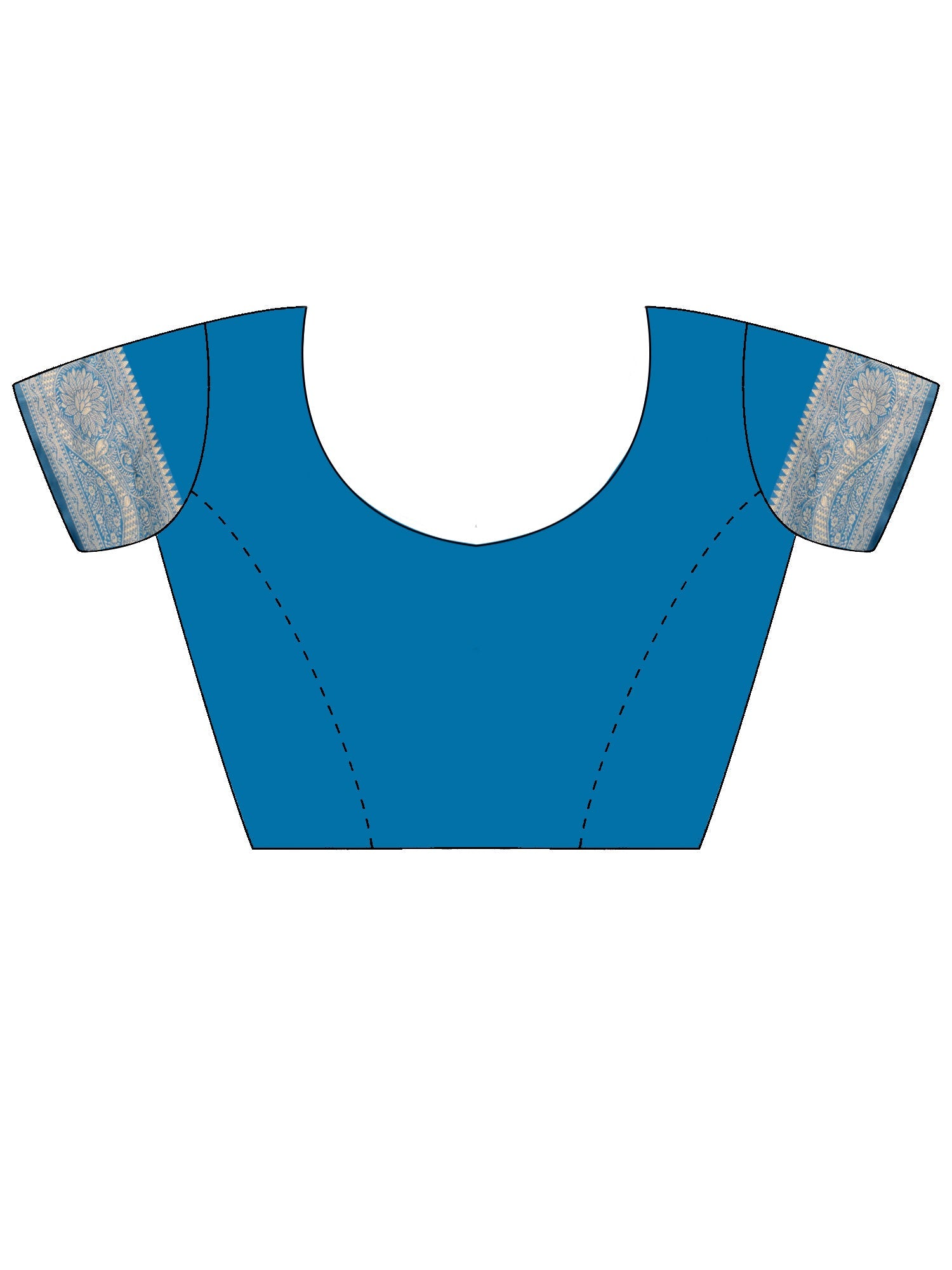 Saree Royal Indigo Blue Arch Frame & Buta Banarasi Silk - Ressa
