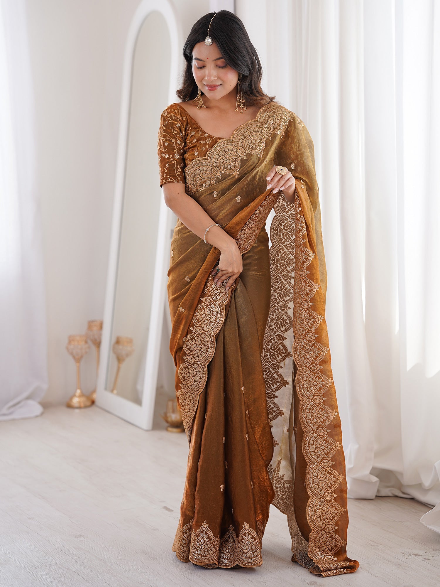 Saree Vintage Antique Bronze - Ressa