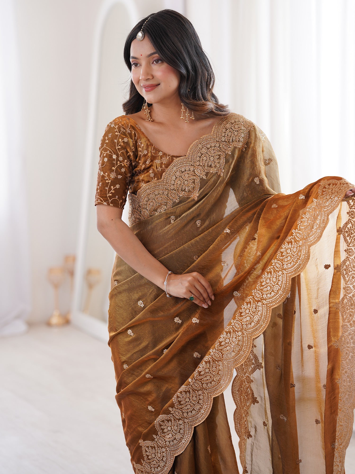 Saree Vintage Antique Bronze - Ressa