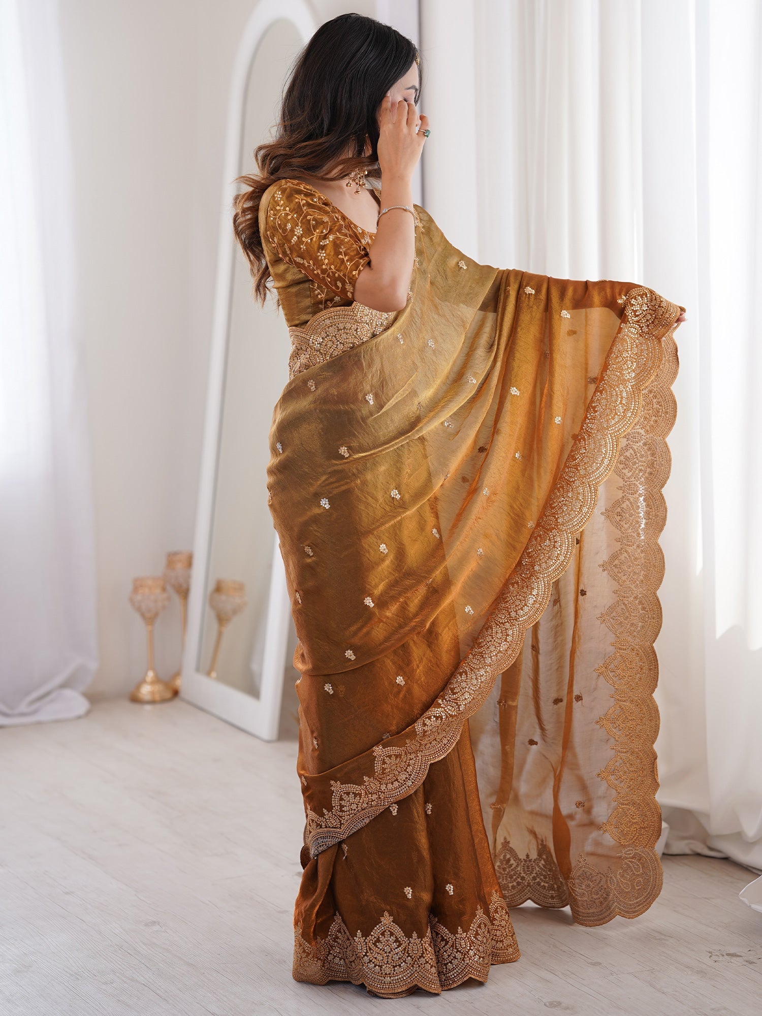 Saree Vintage Antique Bronze - Ressa