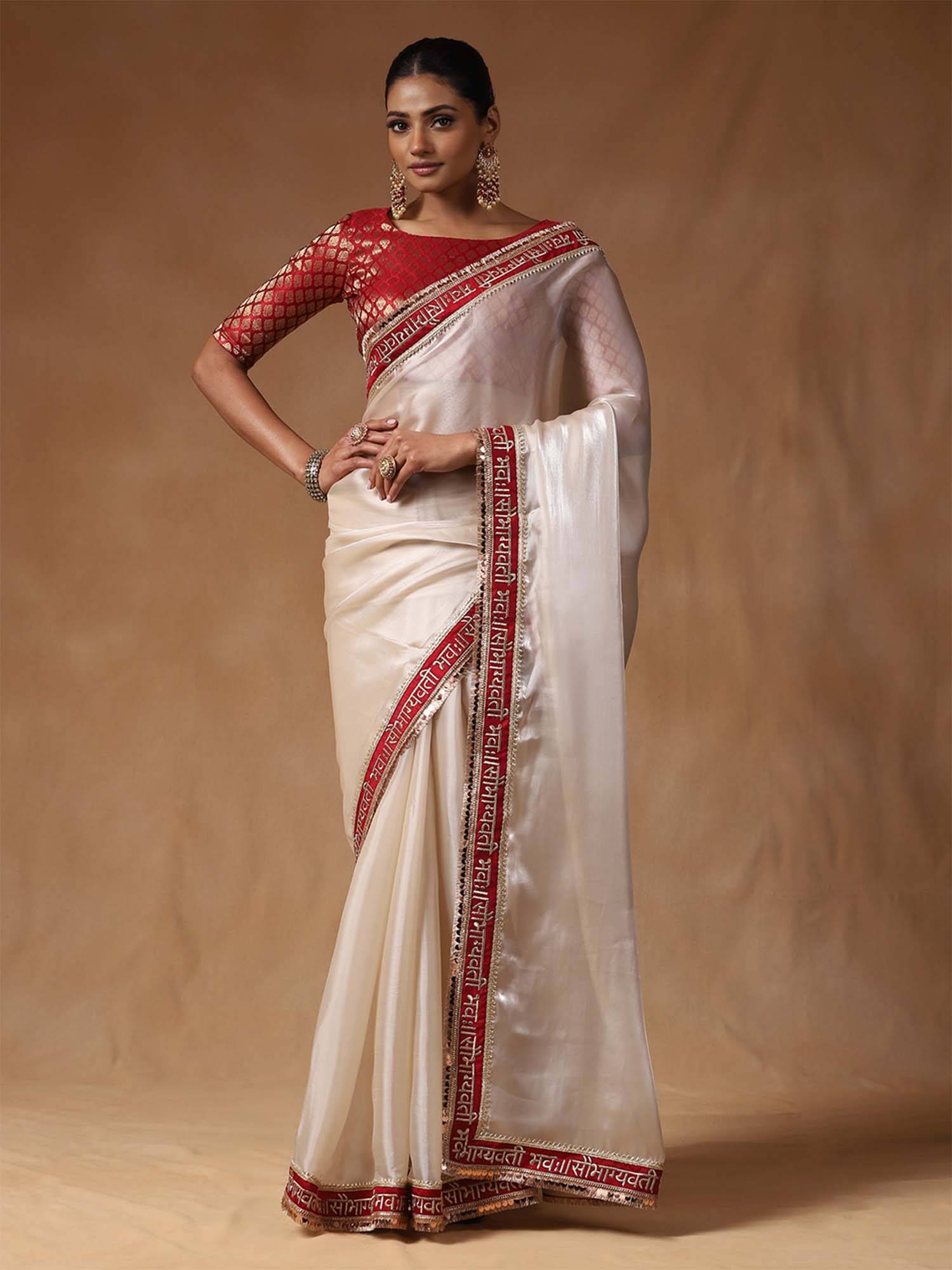 Saubhagyavati Bhava Tissue Silk Saree - Ressa