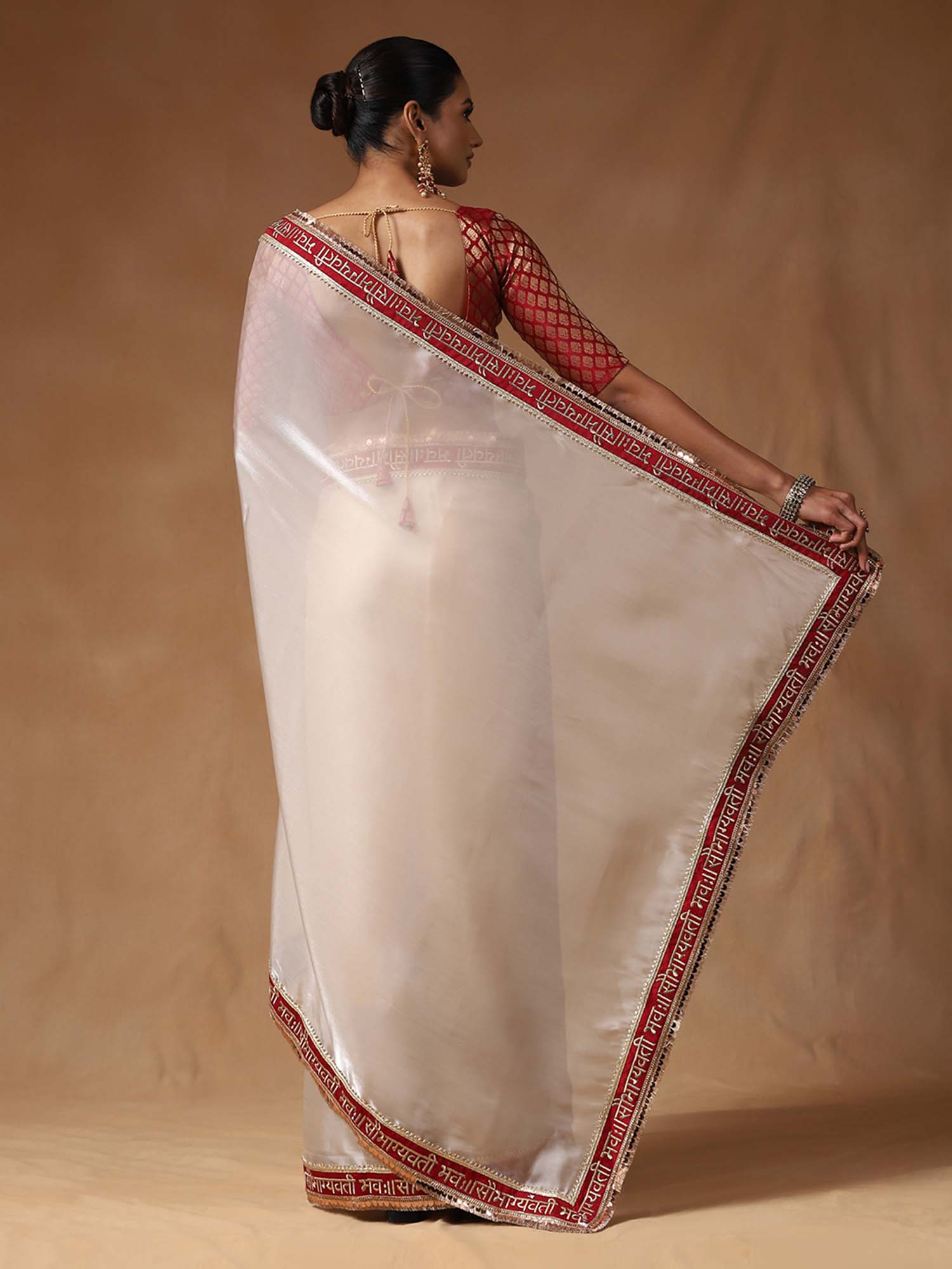 Saubhagyavati Bhava Tissue Silk Saree - Ressa