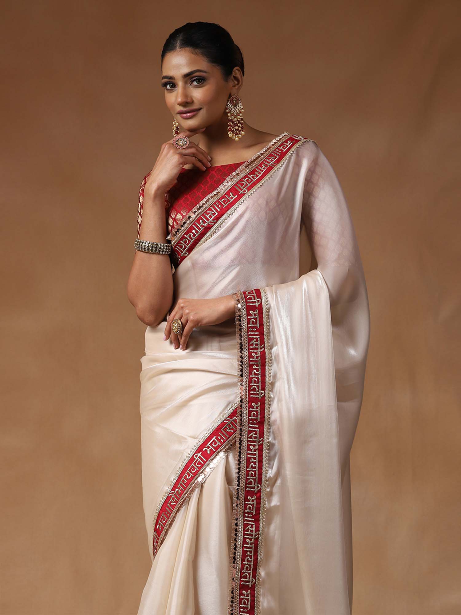 Saubhagyavati Bhava Tissue Silk Saree - Ressa