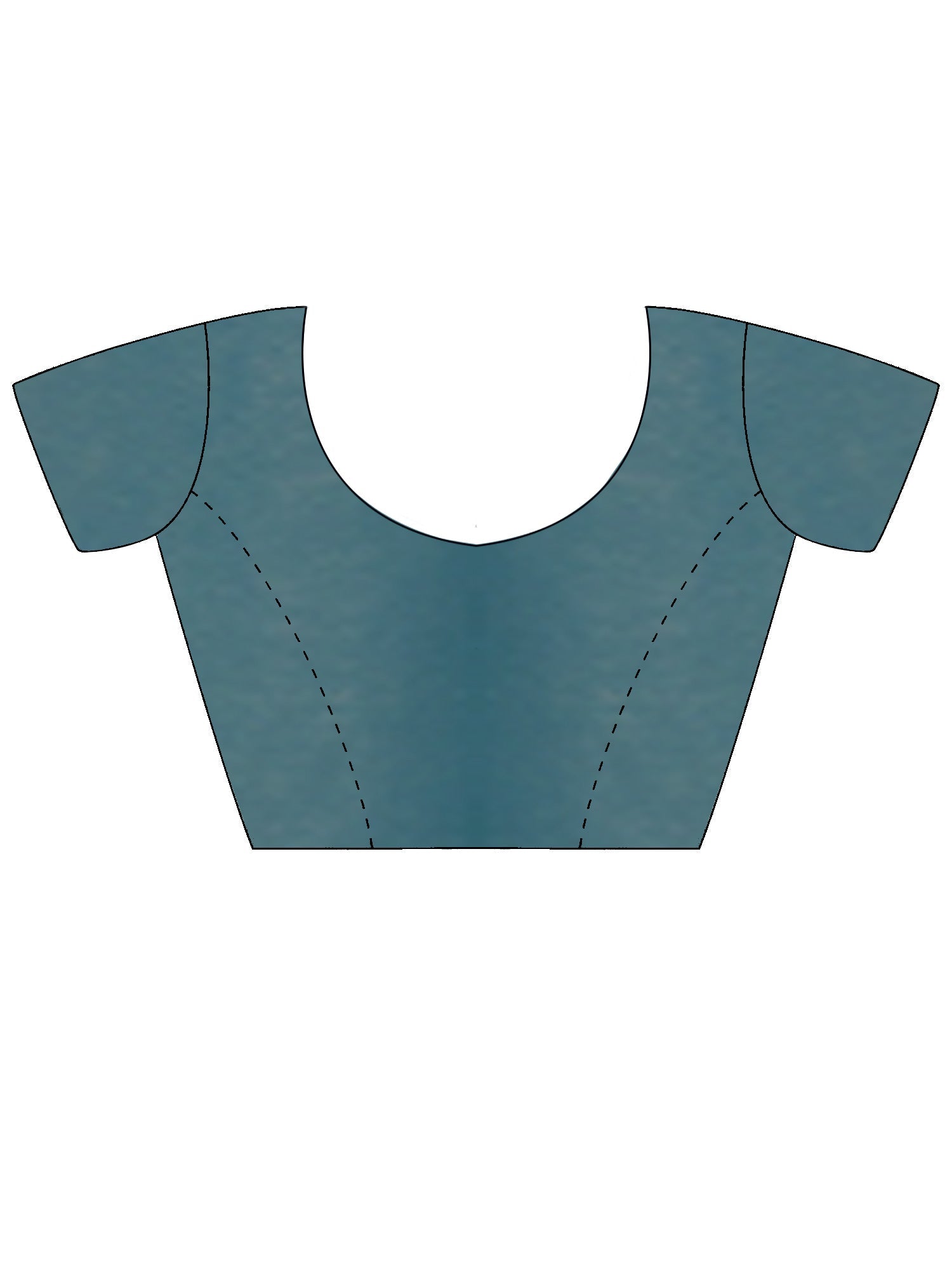 Sea Blue Saree - Ressa