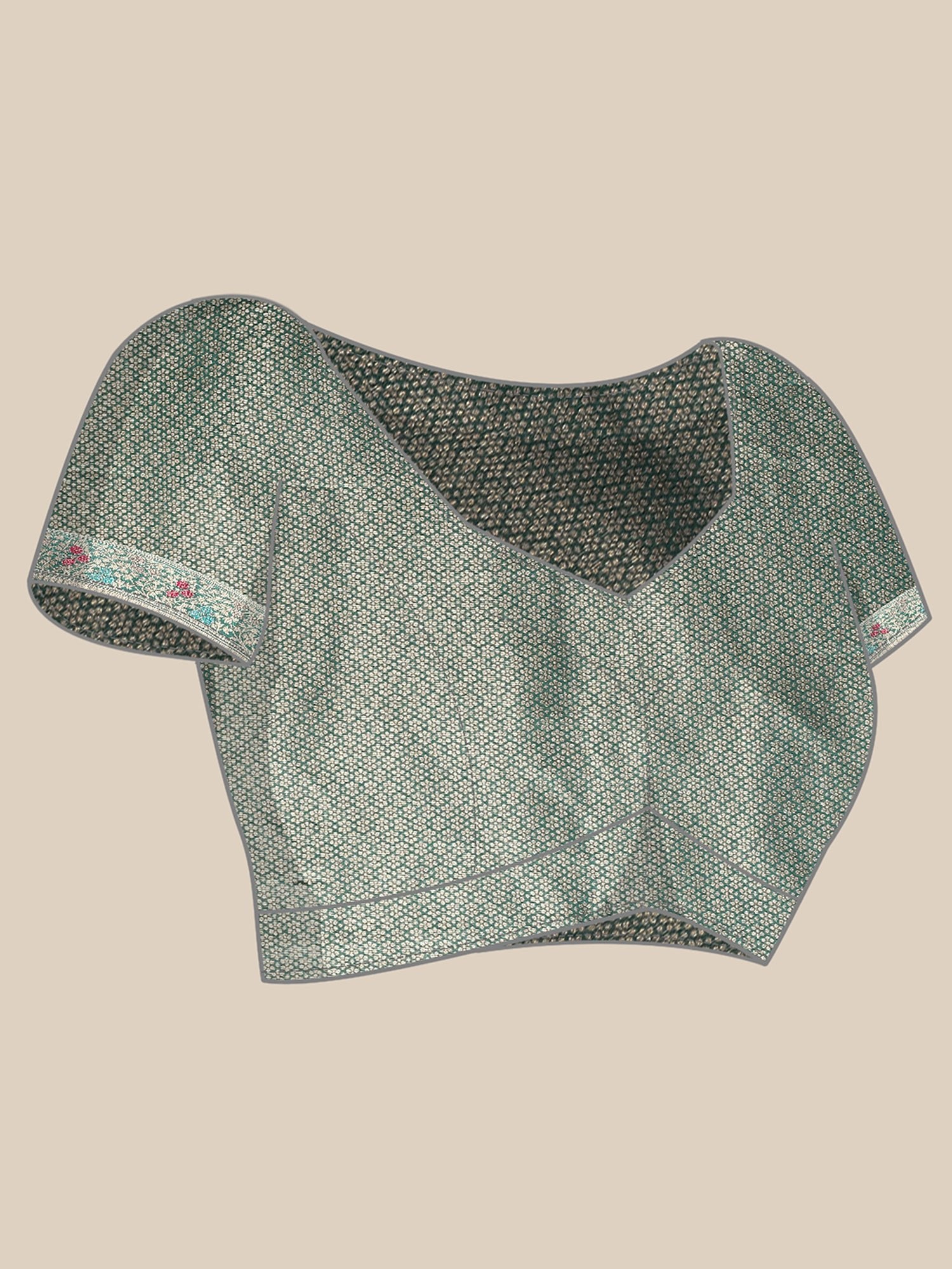 Sea Green Banarasi Organza saree - Ressa