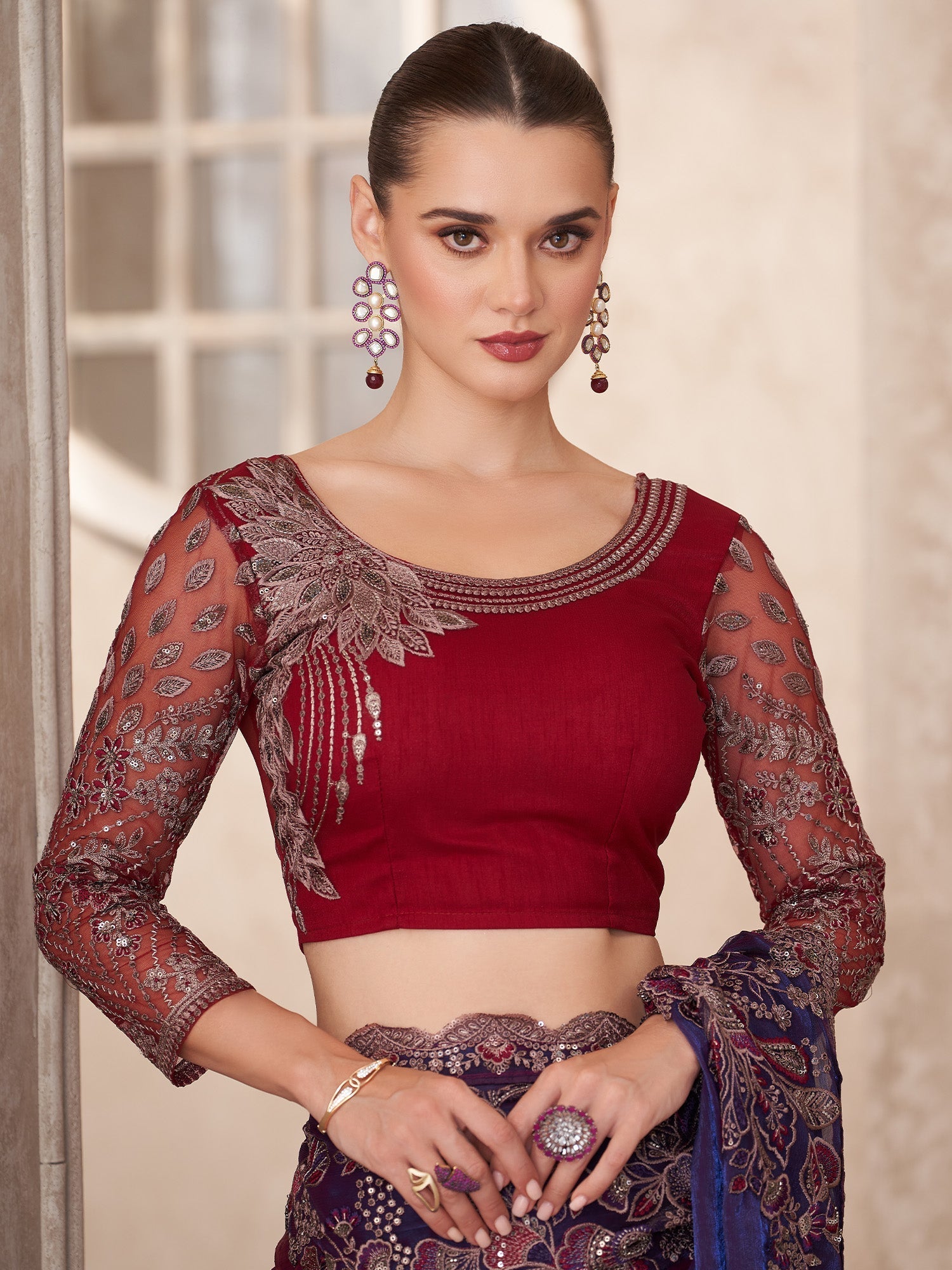 Shimmering Tissue Silk Saree - Ressa