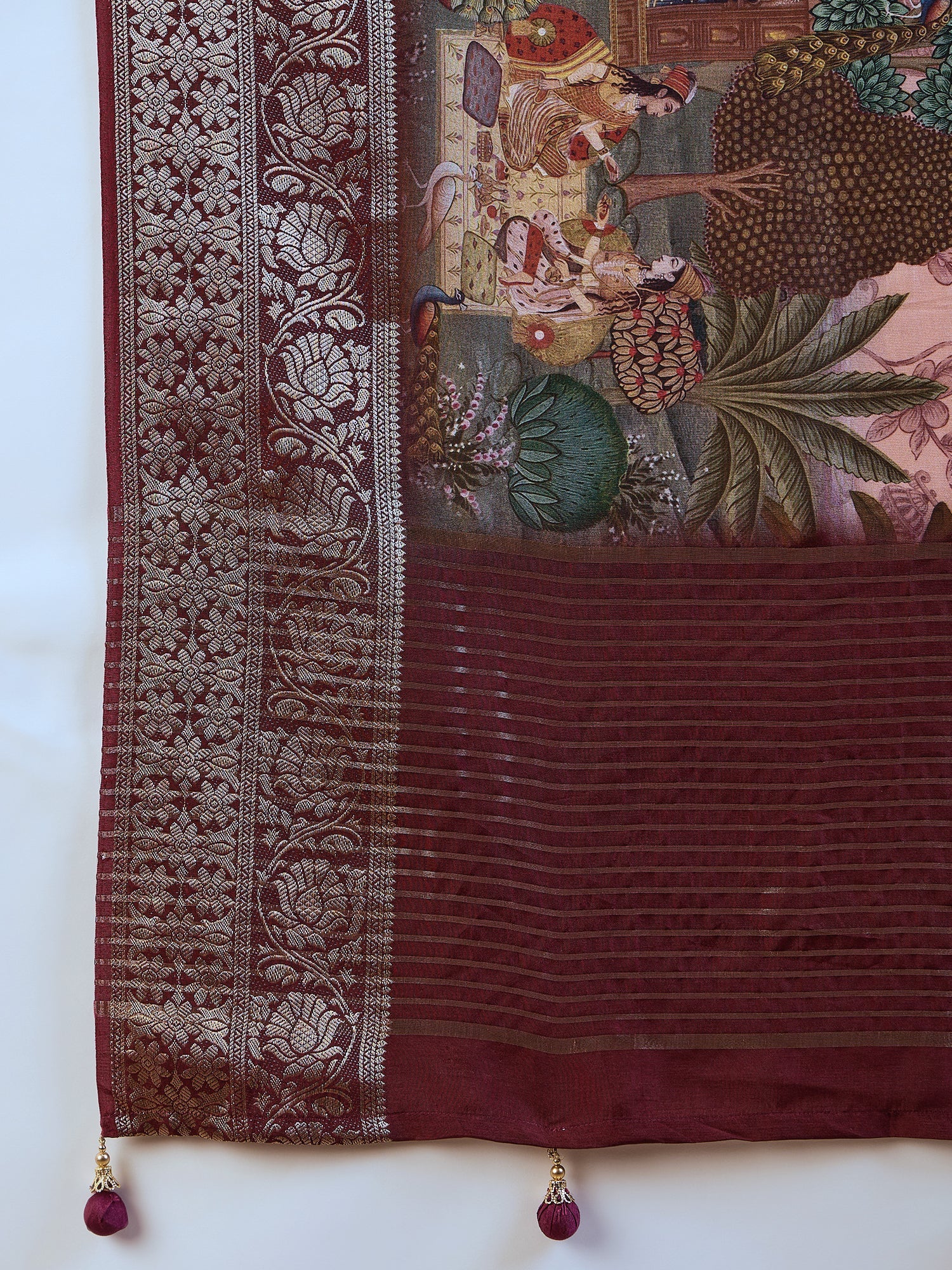 Silk Blend Heritage Banarasi Style Patola Print Saree - Ressa