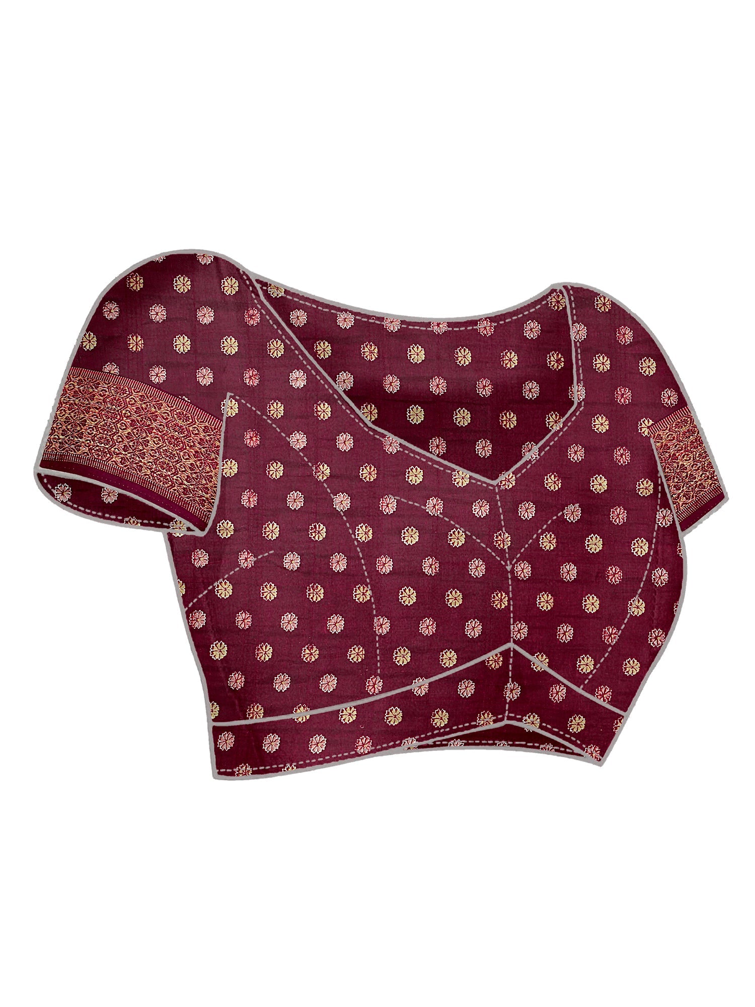 Silk Blend Heritage Banarasi Style Patola Print Saree - Ressa
