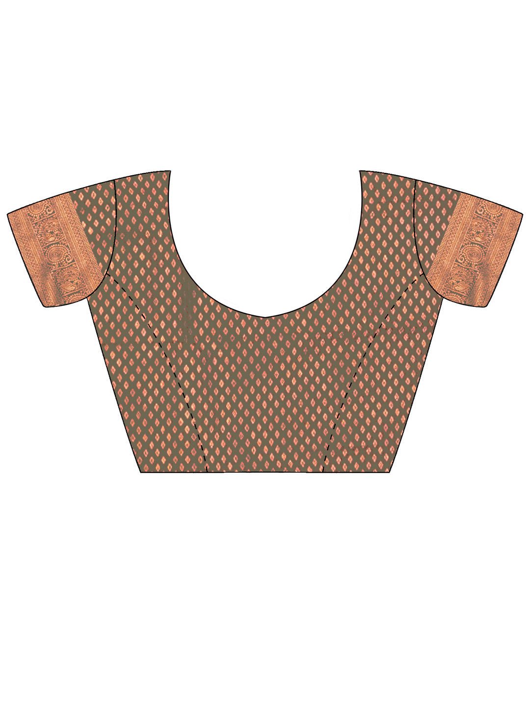 Silk Blend Heritage Banarasi Style Zari Woven - Ressa
