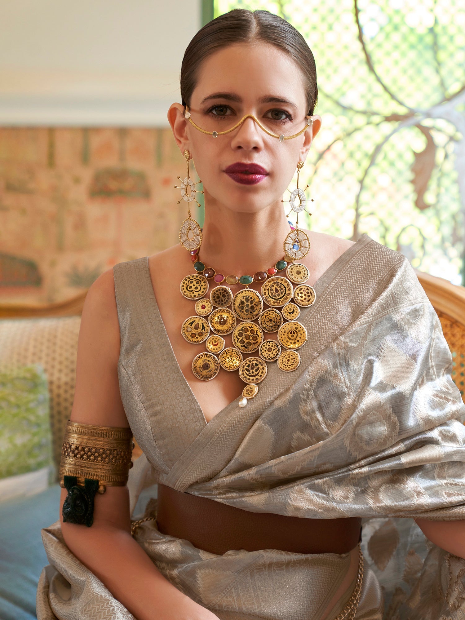 Silk Blend Heritage Banarasi Style Zari Woven Saree - Ressa