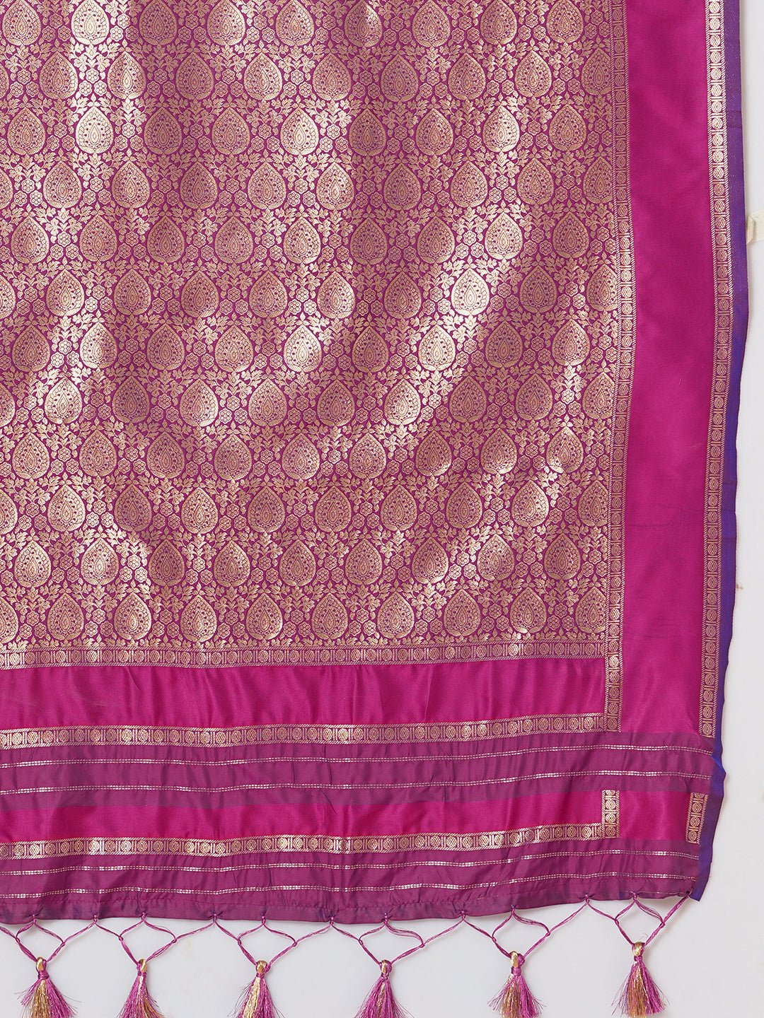 Silk Blend Heritage Banarasi Style Zari Woven Saree - Ressa