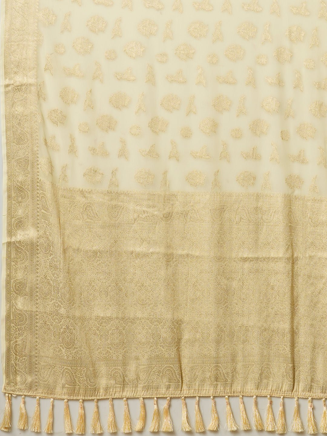 Silk Blend Heritage Banarasi Style Zari Woven Saree - Ressa
