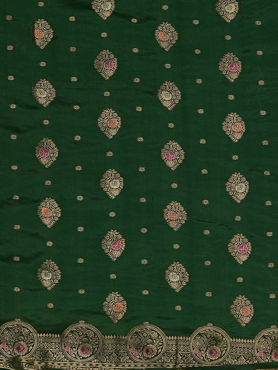 Silk Blend Heritage Banarasi Style Zari Woven Saree - Ressa