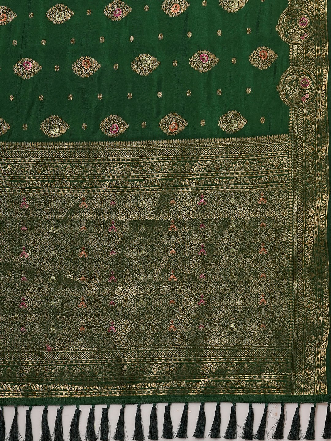 Silk Blend Heritage Banarasi Style Zari Woven Saree - Ressa