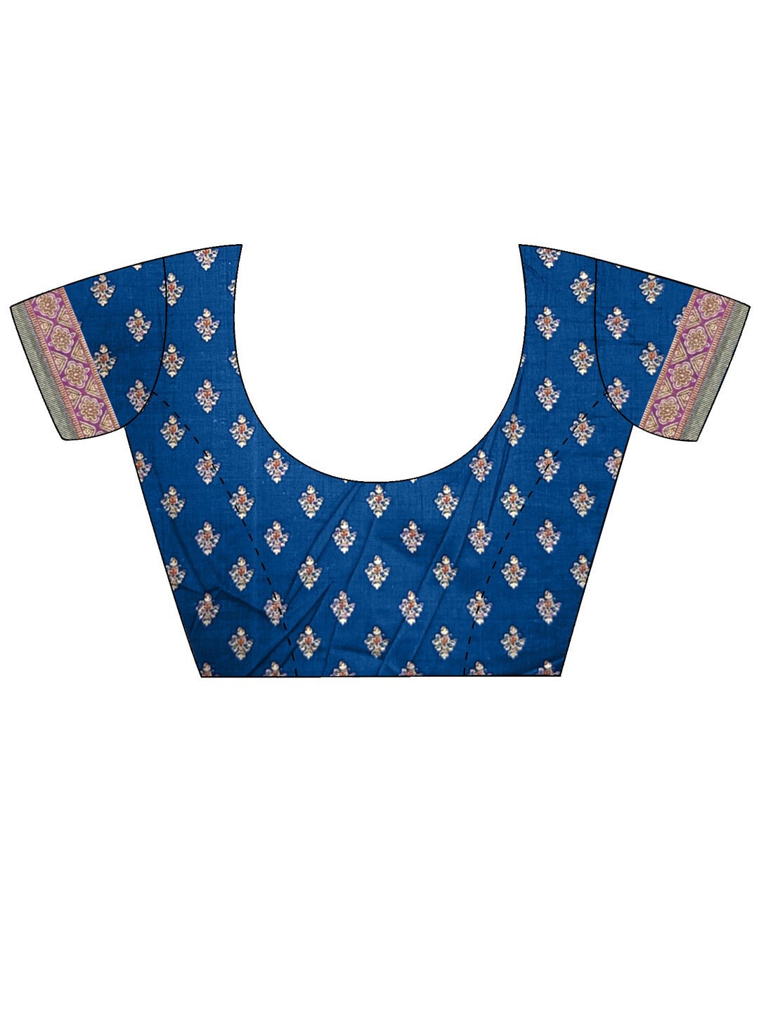 Silk Blend Heritage Bandhani Style Zari Woven Saree - Ressa