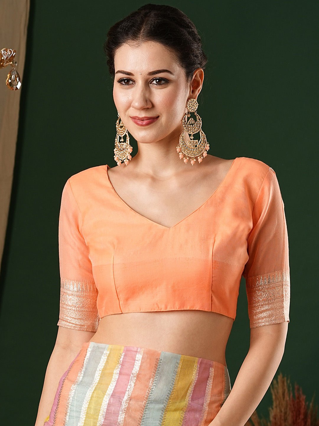 Silk Cotton Banarasi Printed Saree - Ressa
