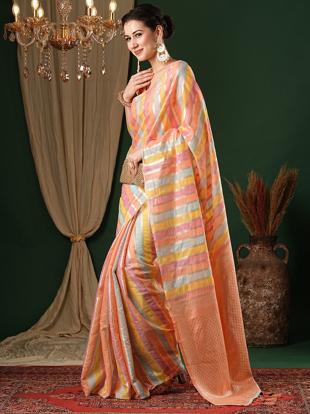 Silk Cotton Banarasi Printed Saree - Ressa