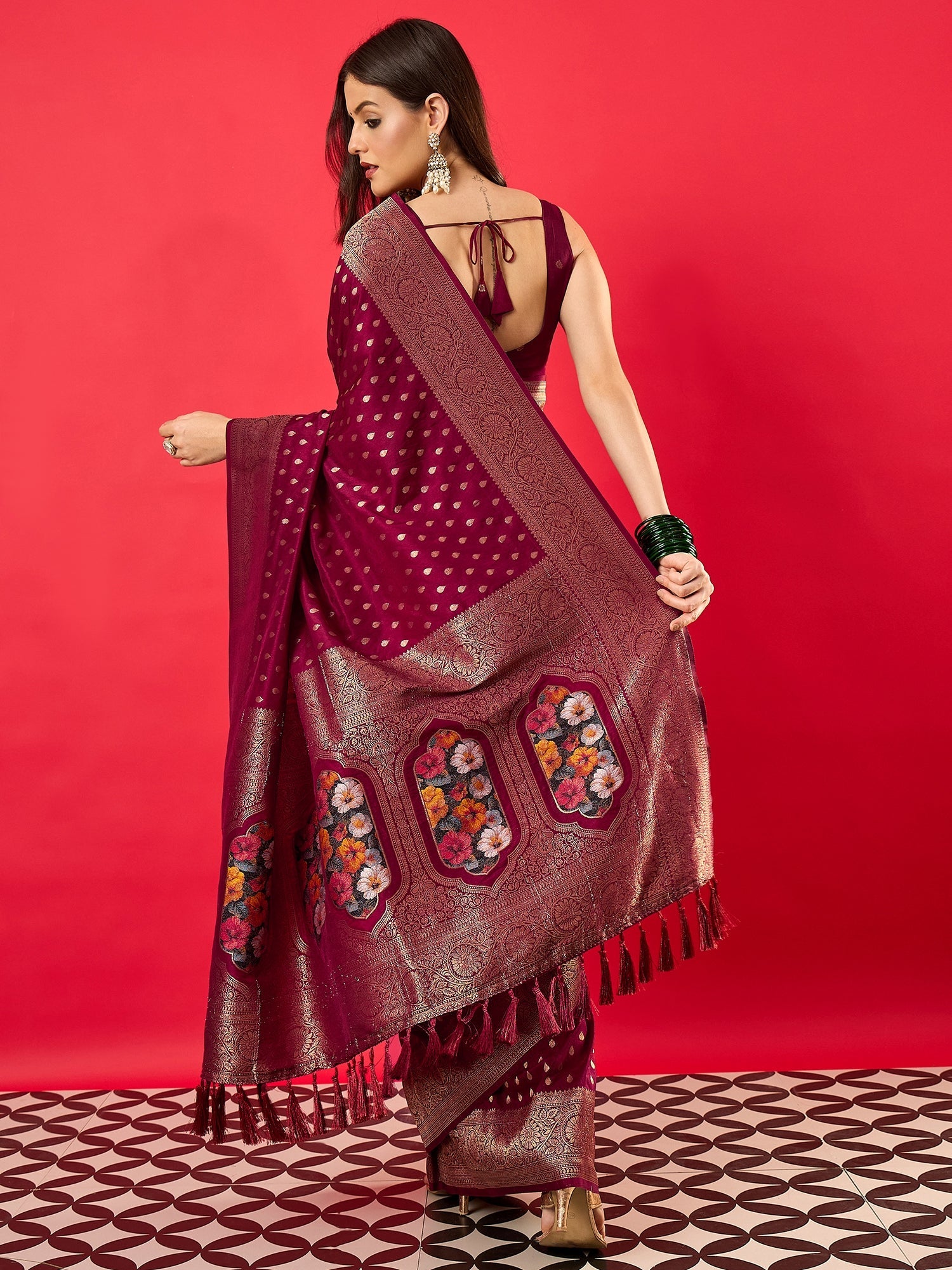 Silk Heritage Banarasi Style Zari Woven Saree - Ressa