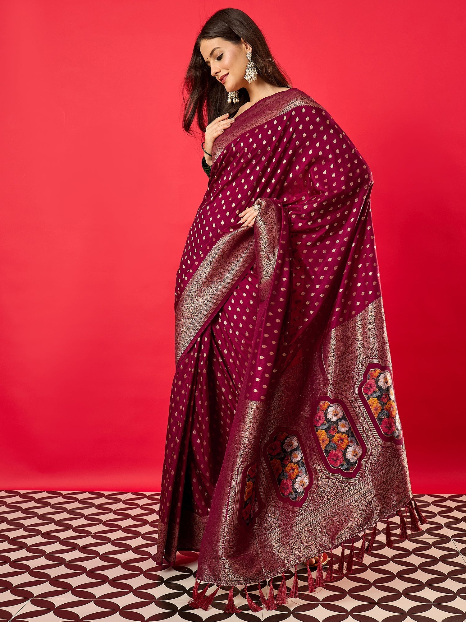 Silk Heritage Banarasi Style Zari Woven Saree - Ressa