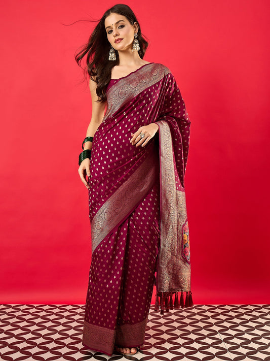Silk Heritage Banarasi Style Zari Woven Saree - Ressa