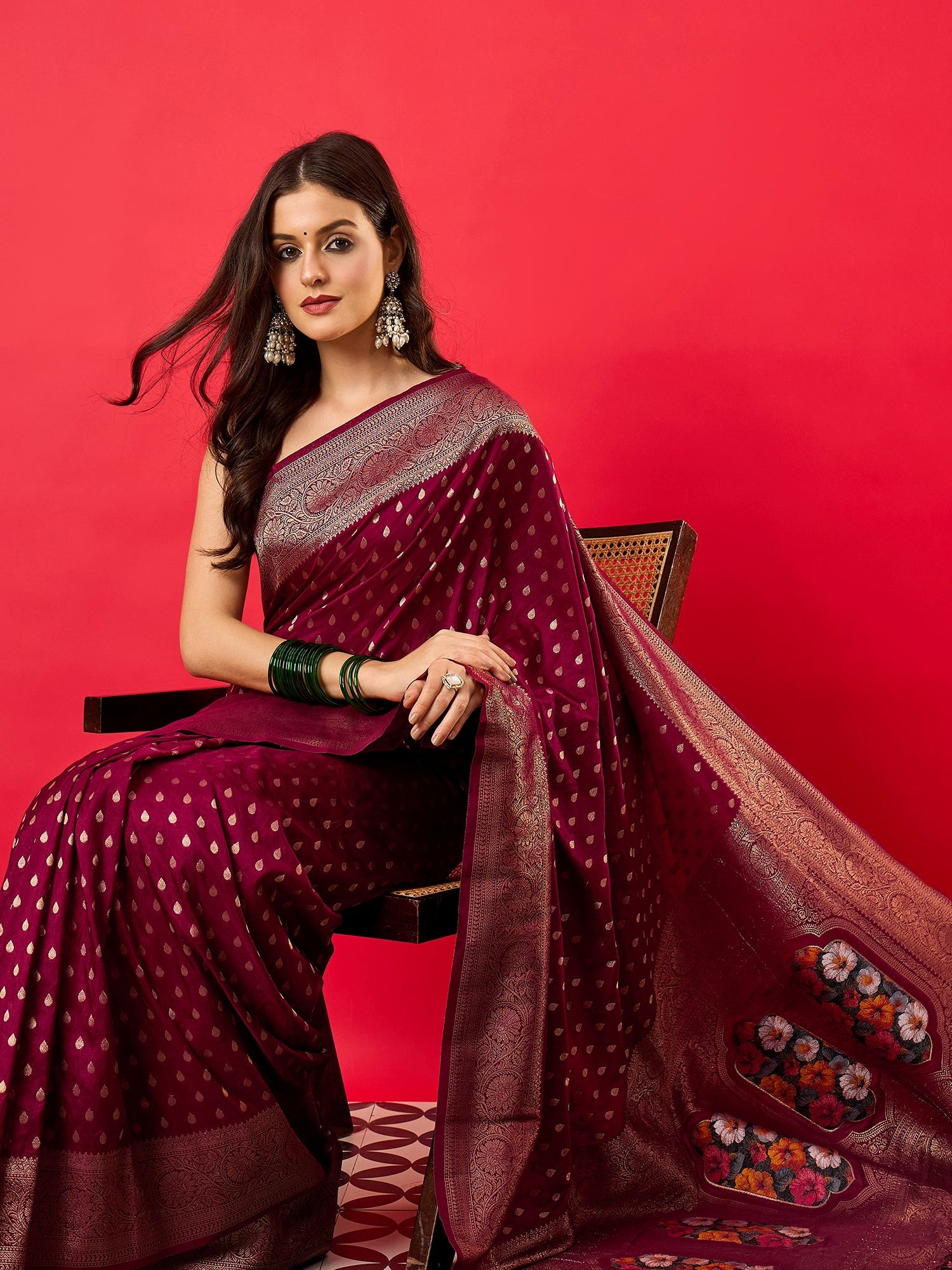 Silk Heritage Banarasi Style Zari Woven Saree - Ressa