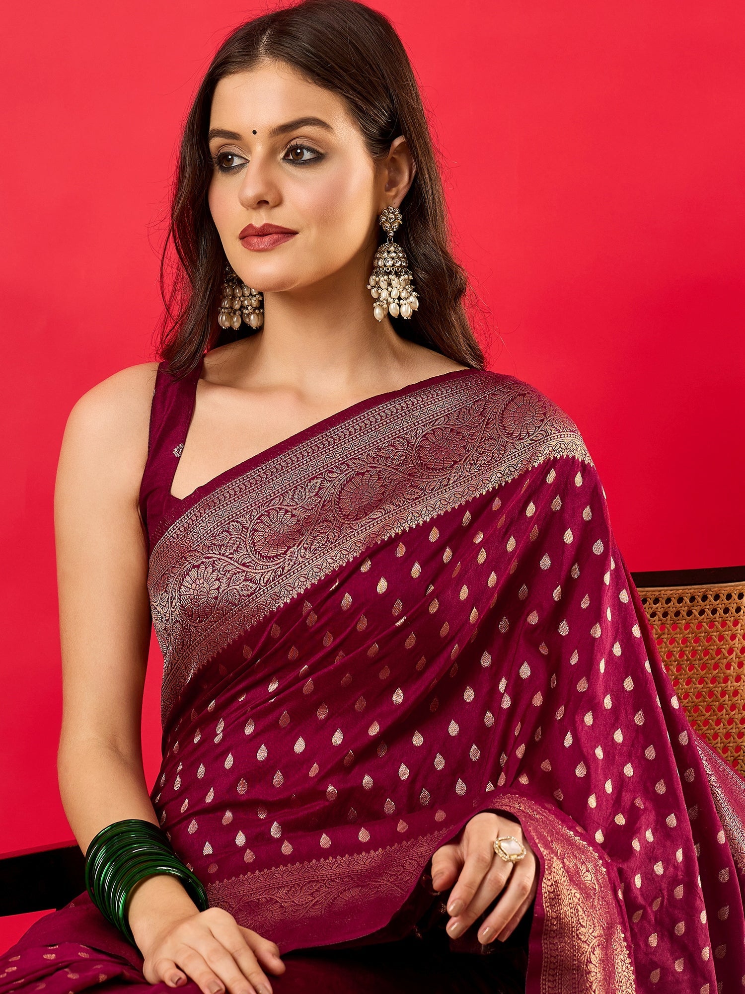 Silk Heritage Banarasi Style Zari Woven Saree - Ressa