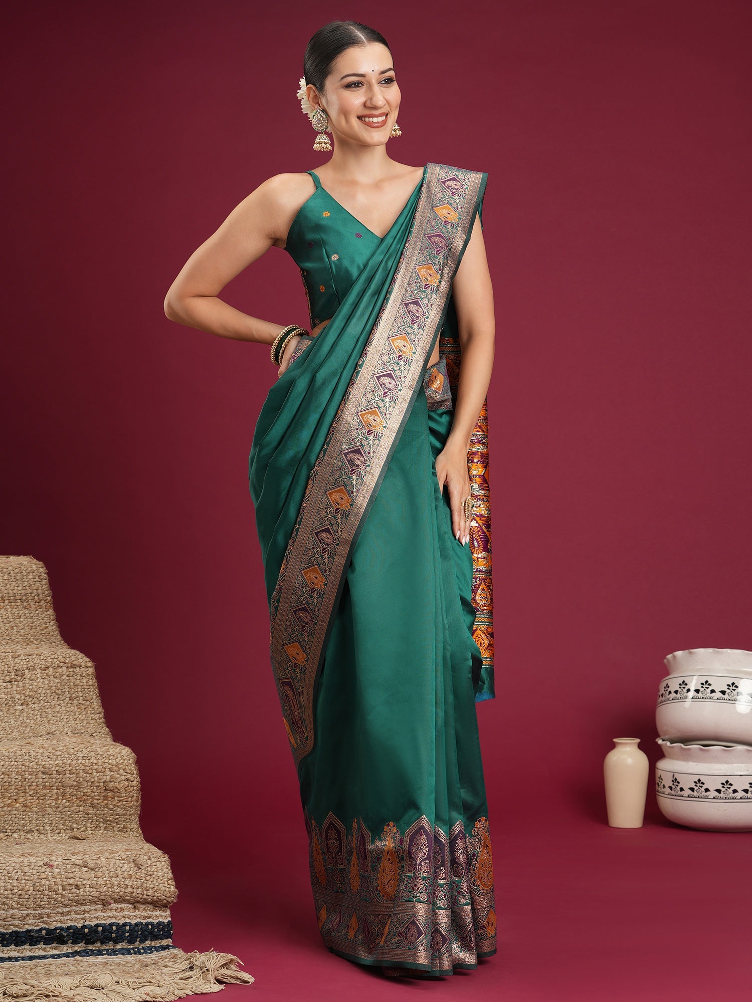 Silk Patola Print Saree - Ressa