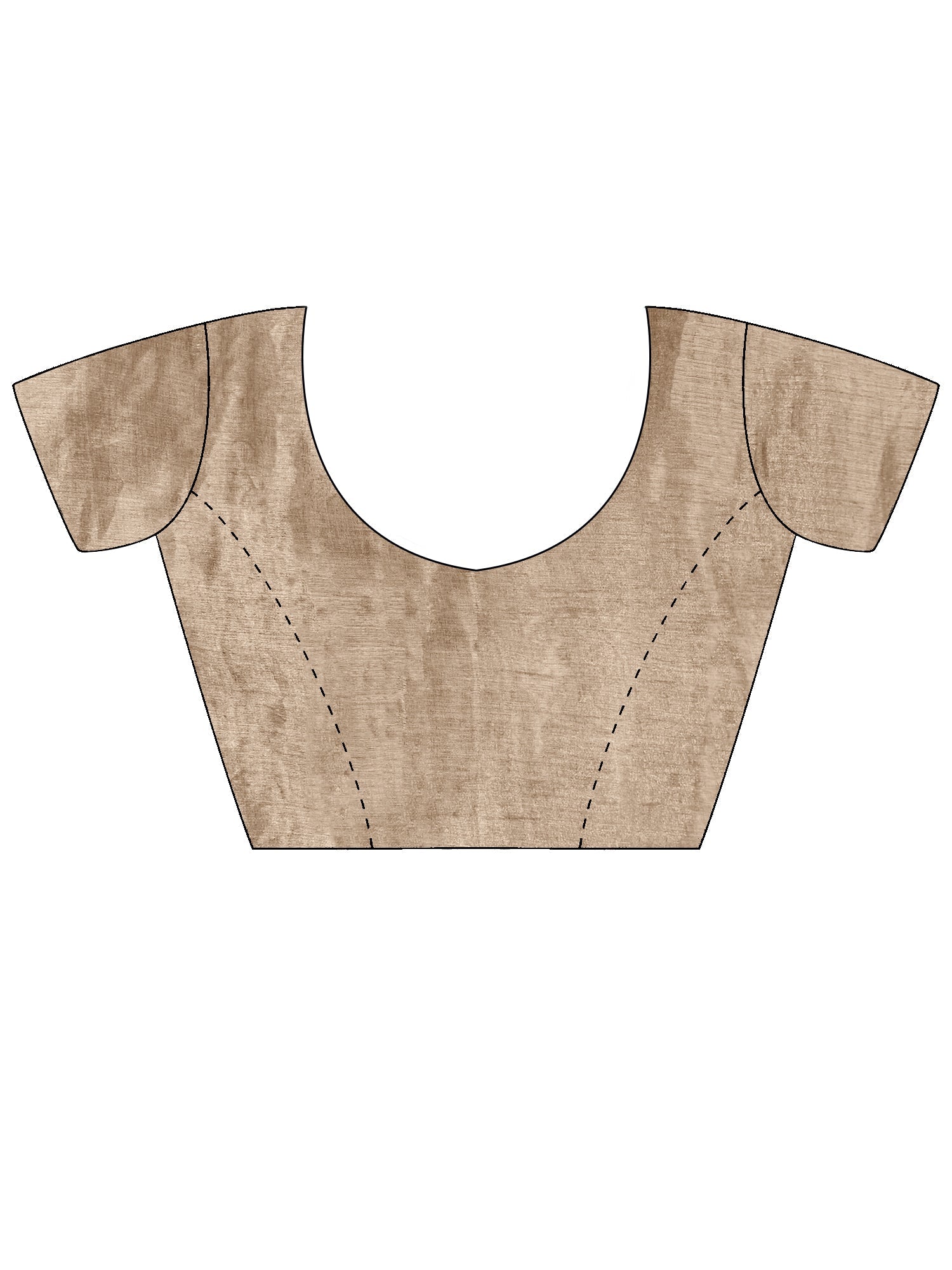Silver & Gold Tissue Linen Saree with Broad Zari Stripes - Ressa
