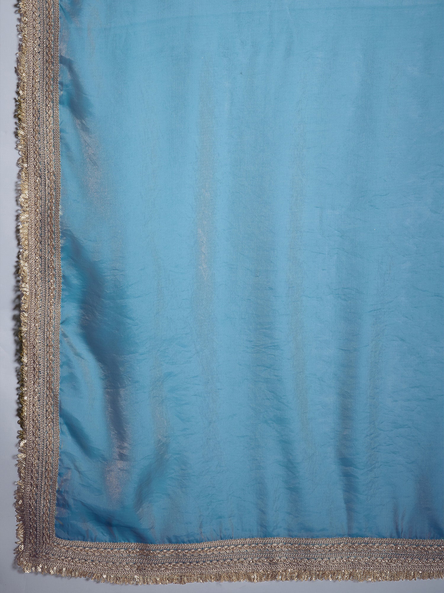 Sky Blue Chiffon Gota Patti Blouse - Ressa