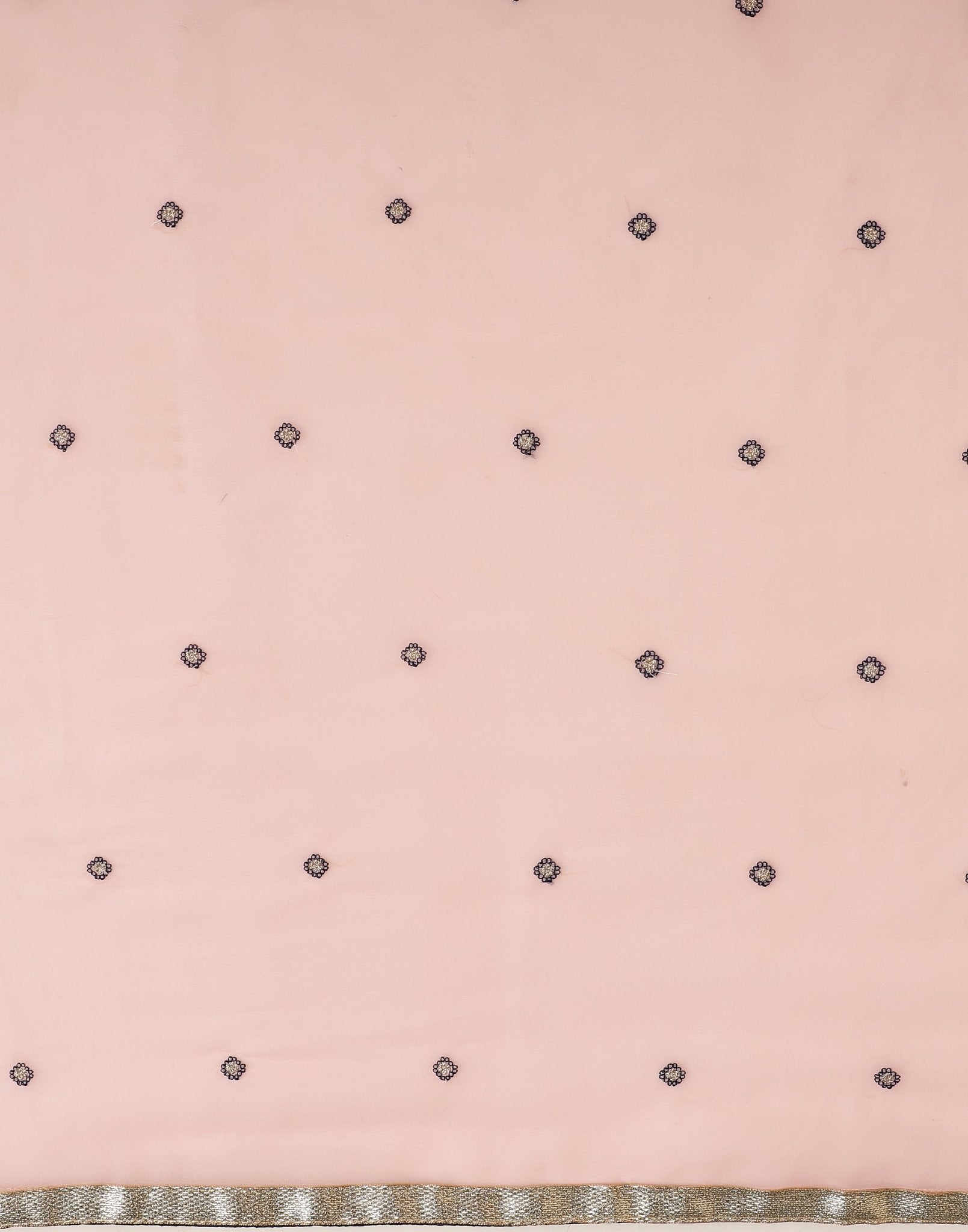 Soft Baby-Pink Georgette Saree - Ressa