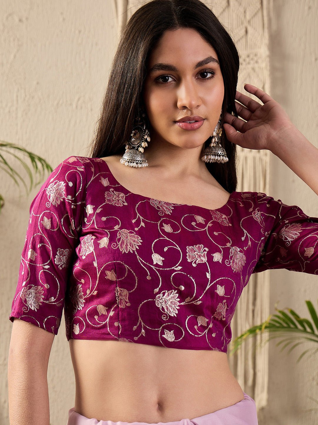 Soft Lilac Georgette Saree - Ressa