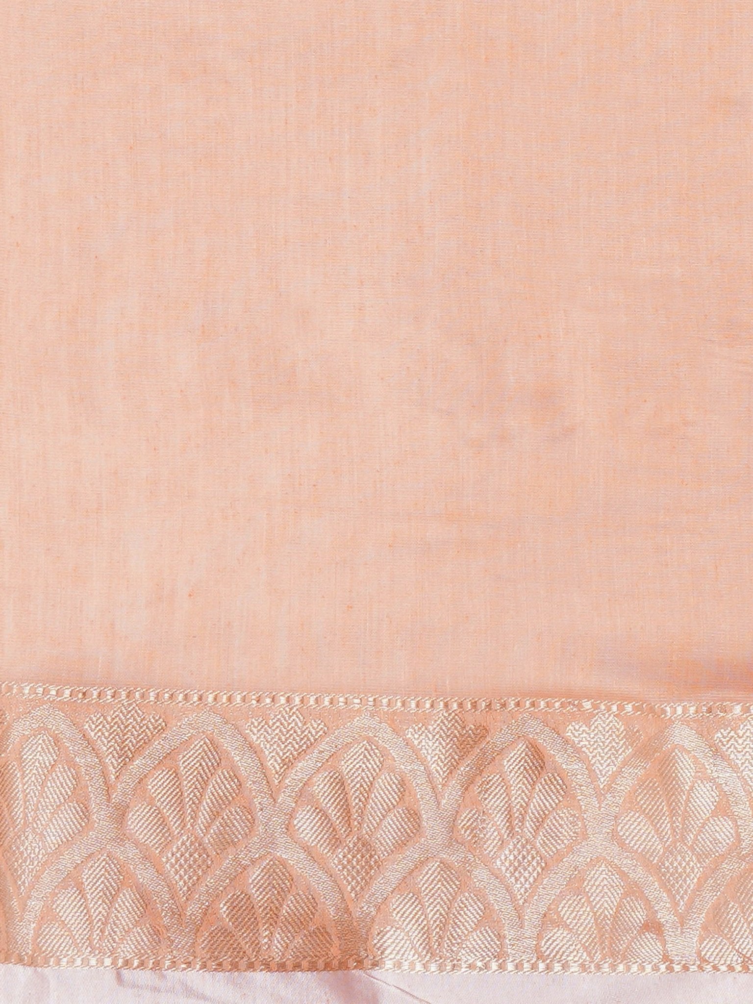 Soft Peach-Salmon Pure Tissue Silk Saree - Ressa