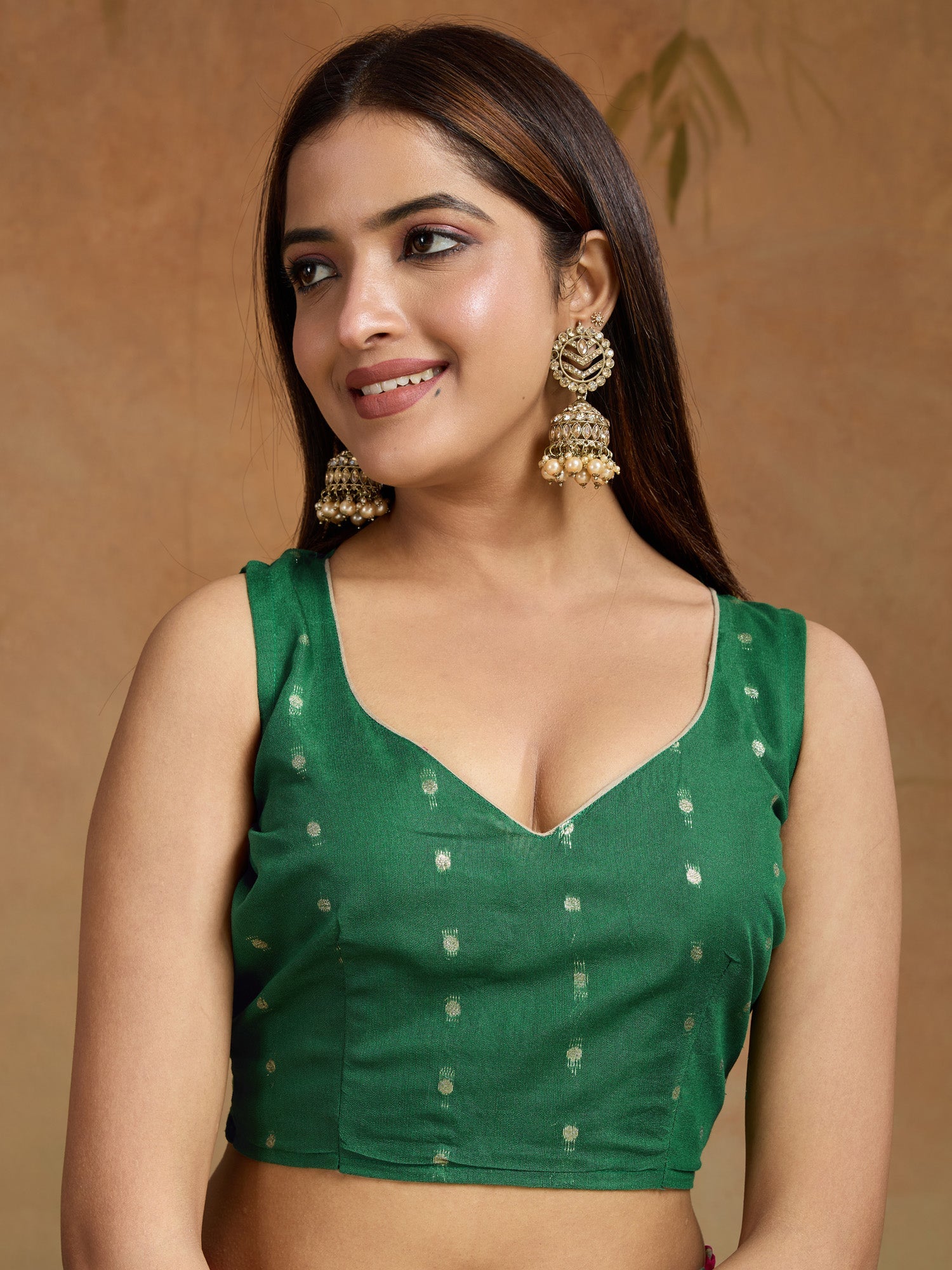 Striped Beads and Stones Pure Chiffon Leheriya Saree - Ressa