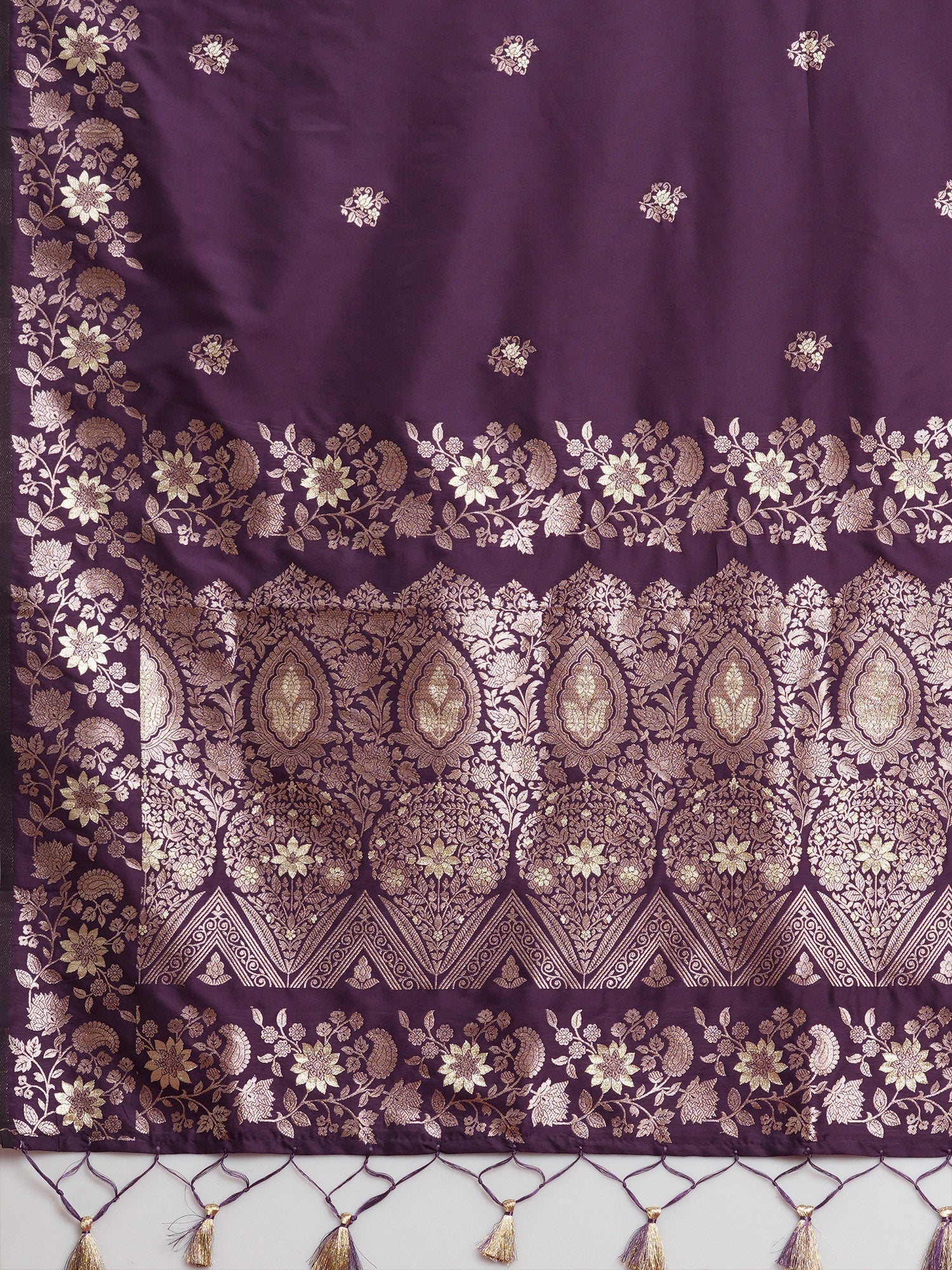Teal Blue Banarasi Silk Blend Saree - Ressa
