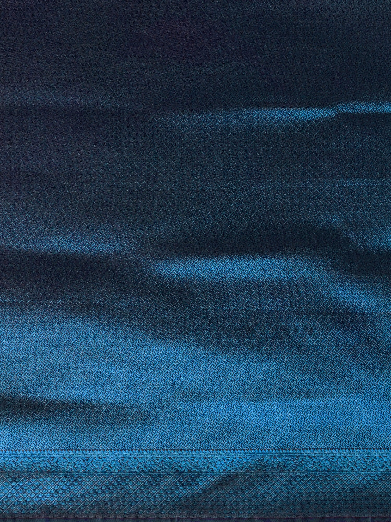 Teal Blue Premium Silk Saree - Ressa