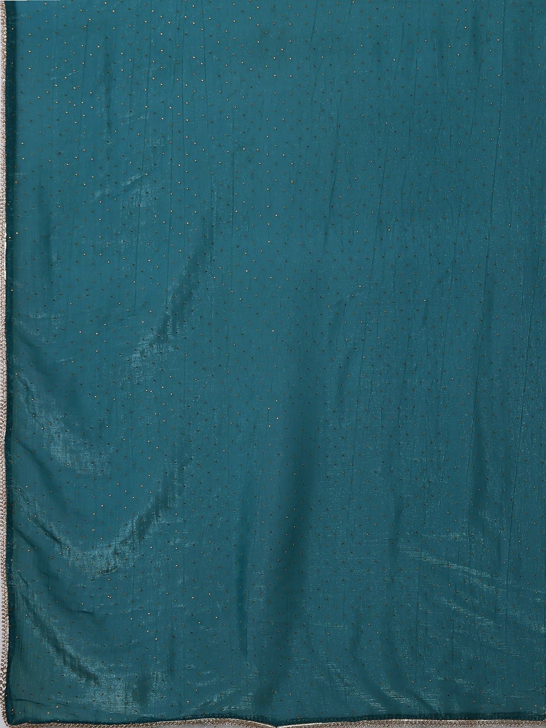 Teal Blue Shimmer Chiffon Saree - Ressa