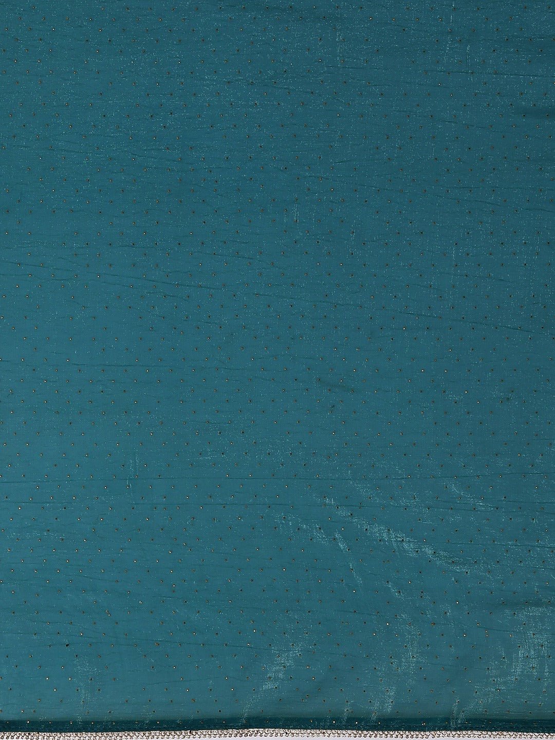 Teal Blue Shimmer Chiffon Saree - Ressa