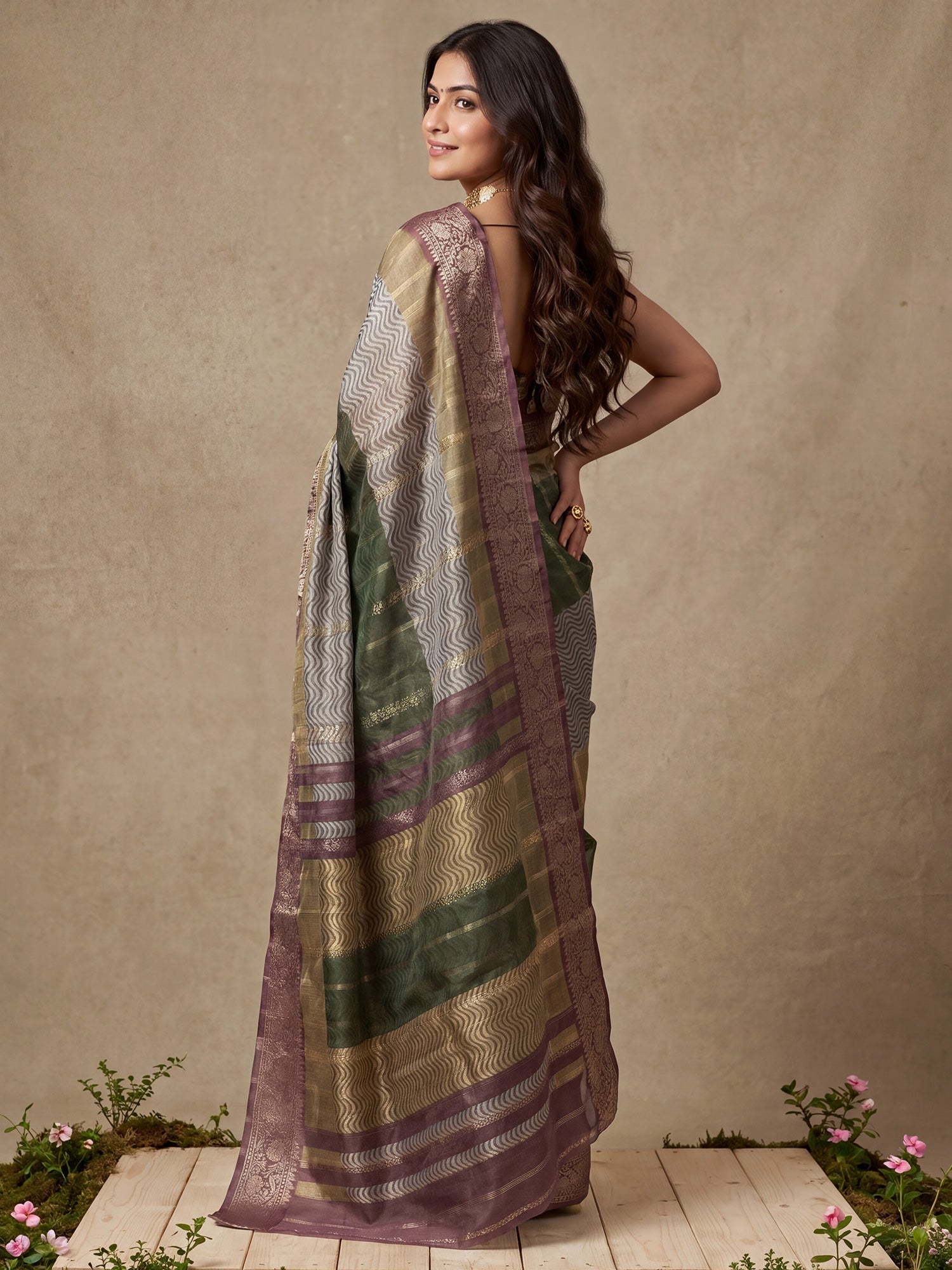 Tissue Digital Printed Saree - Ressa
