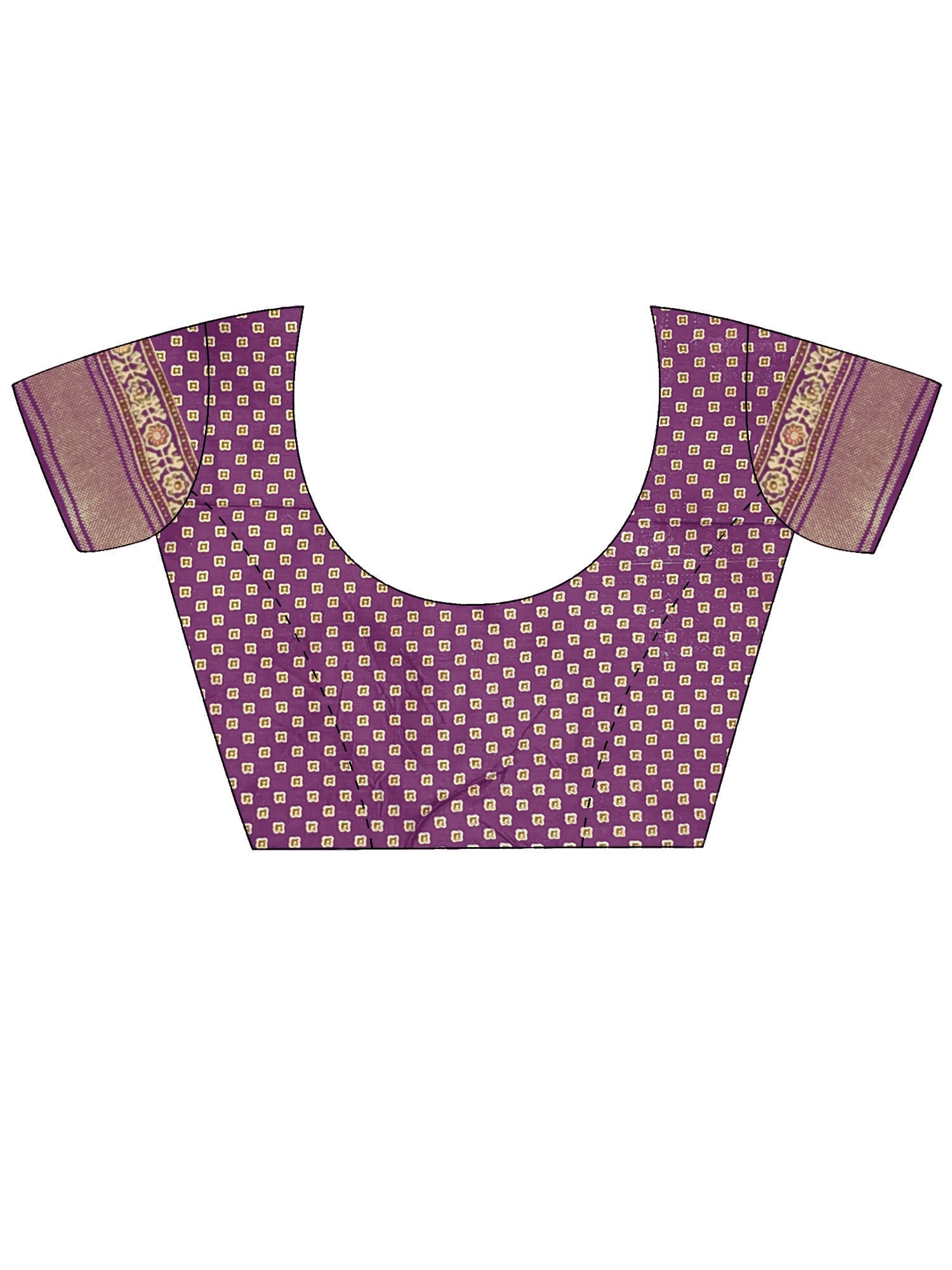 Violet Silk Blend Heritage Banarasi Style Zari Woven saree - Ressa