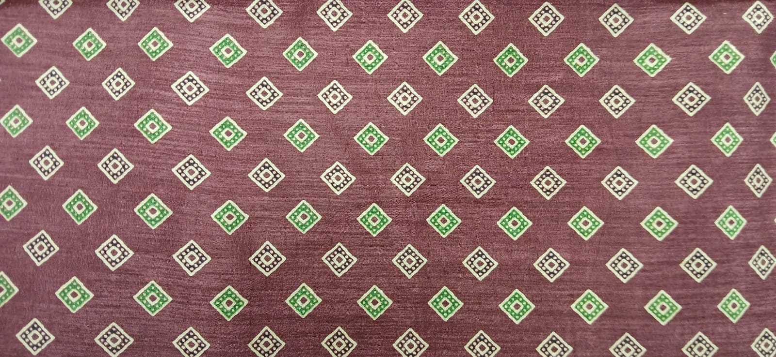 Wine Ajrakh Print Saree - Ressa